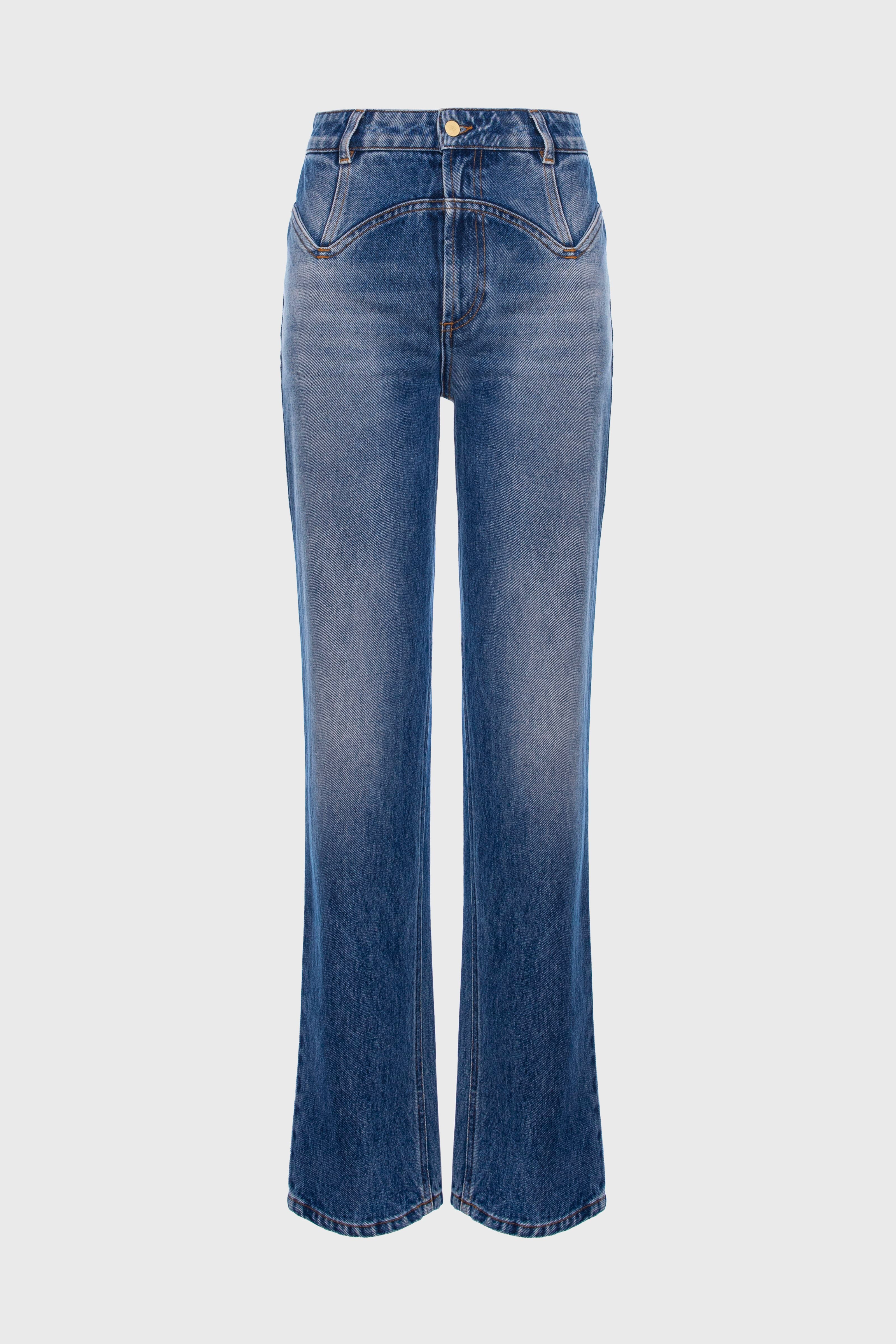 Blugi denim albastru Outline