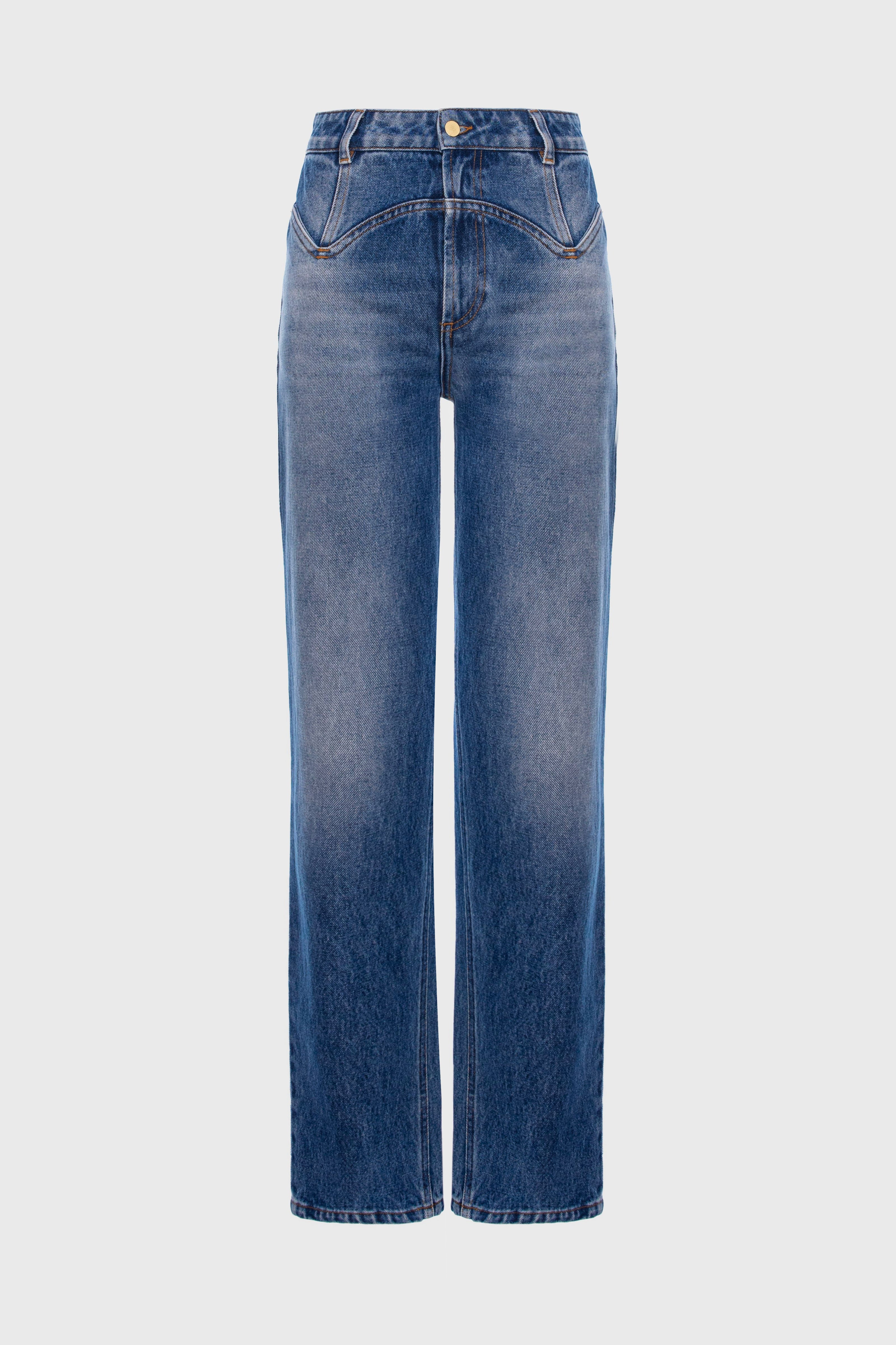 Blugi denim albastru Outline