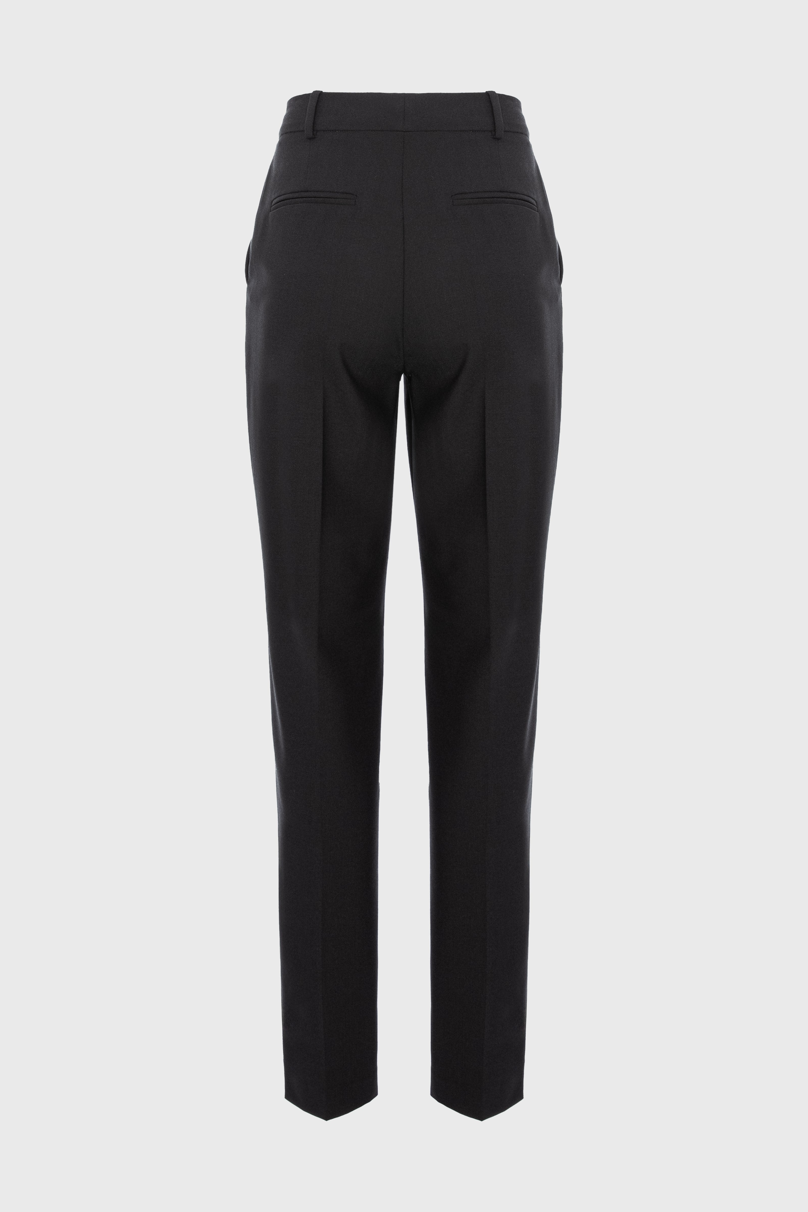 Pantaloni clasici negri cu buzunare Formal