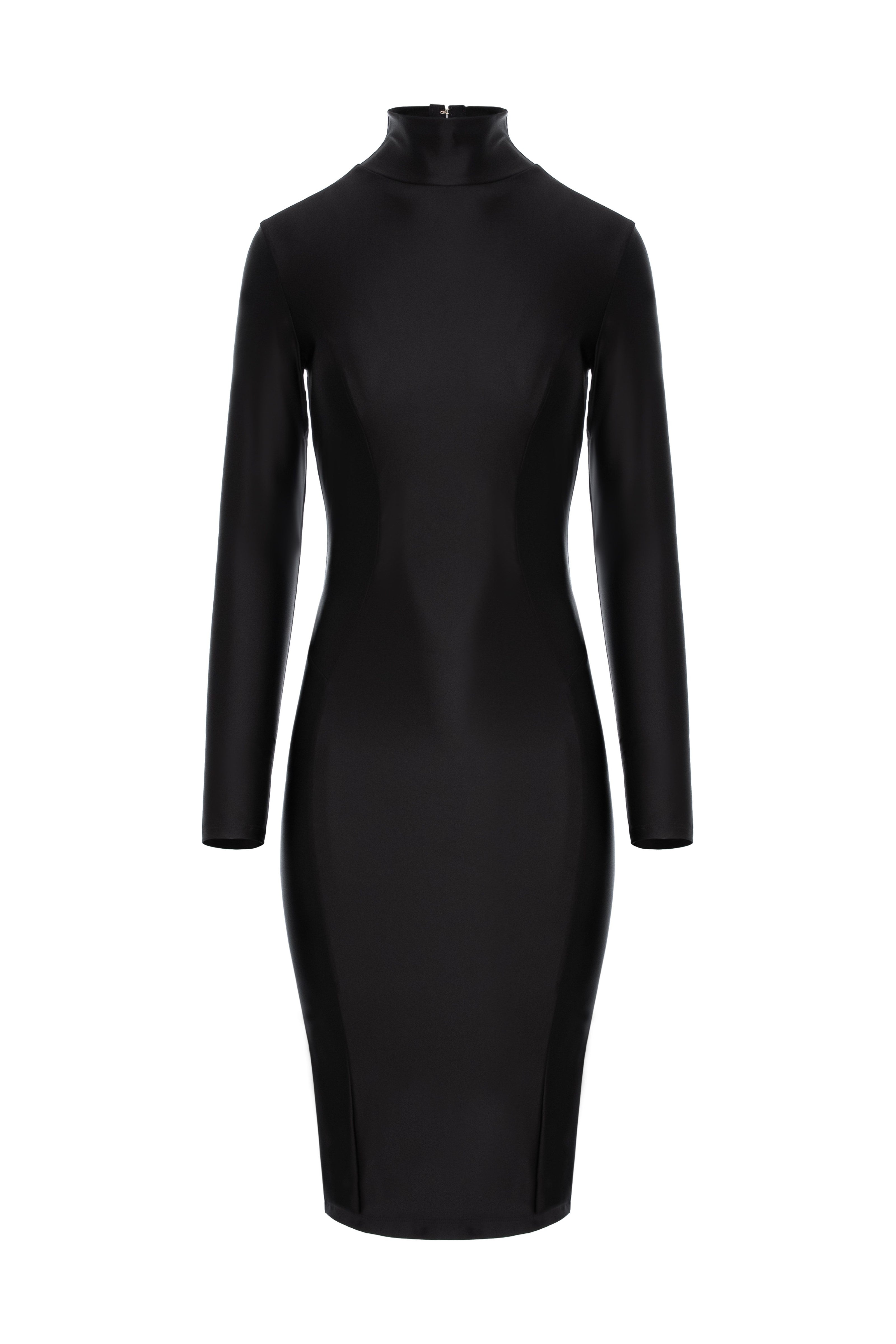 Rochie neagra cu inchidere tip corset Cast