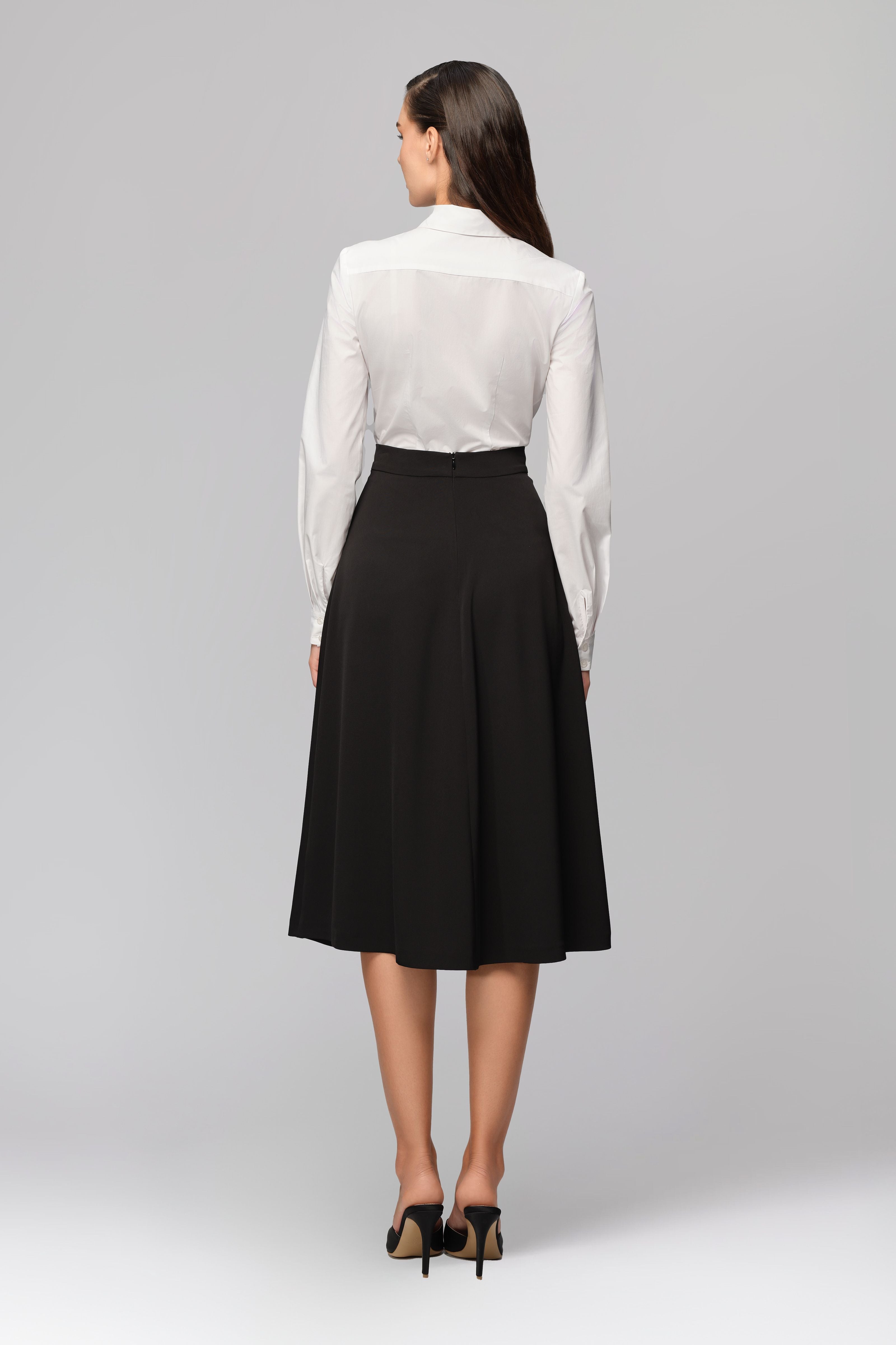 Camasa alba din poplin Androgyn
