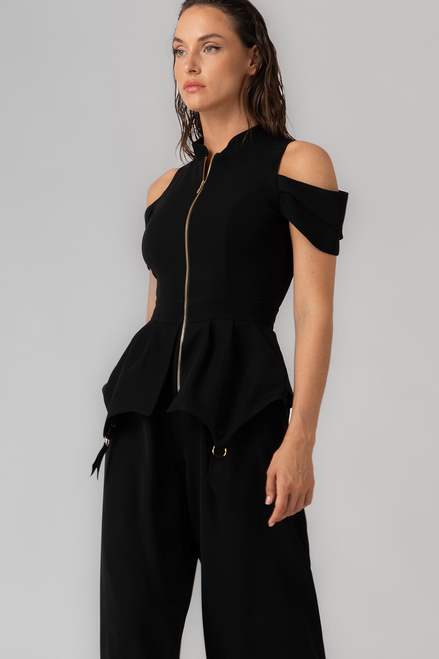 Salopeta neagra midi Blaze