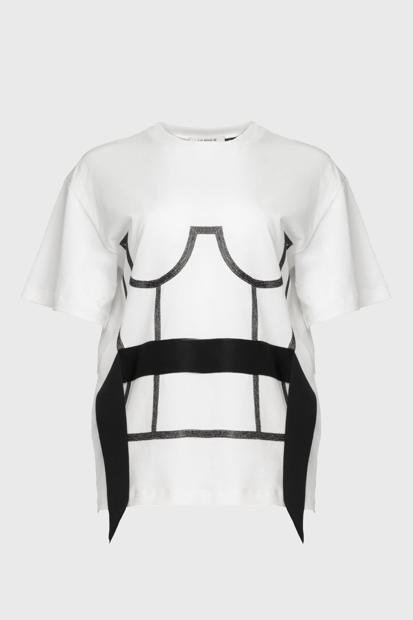 Tricou alb din bumbac organic Draft