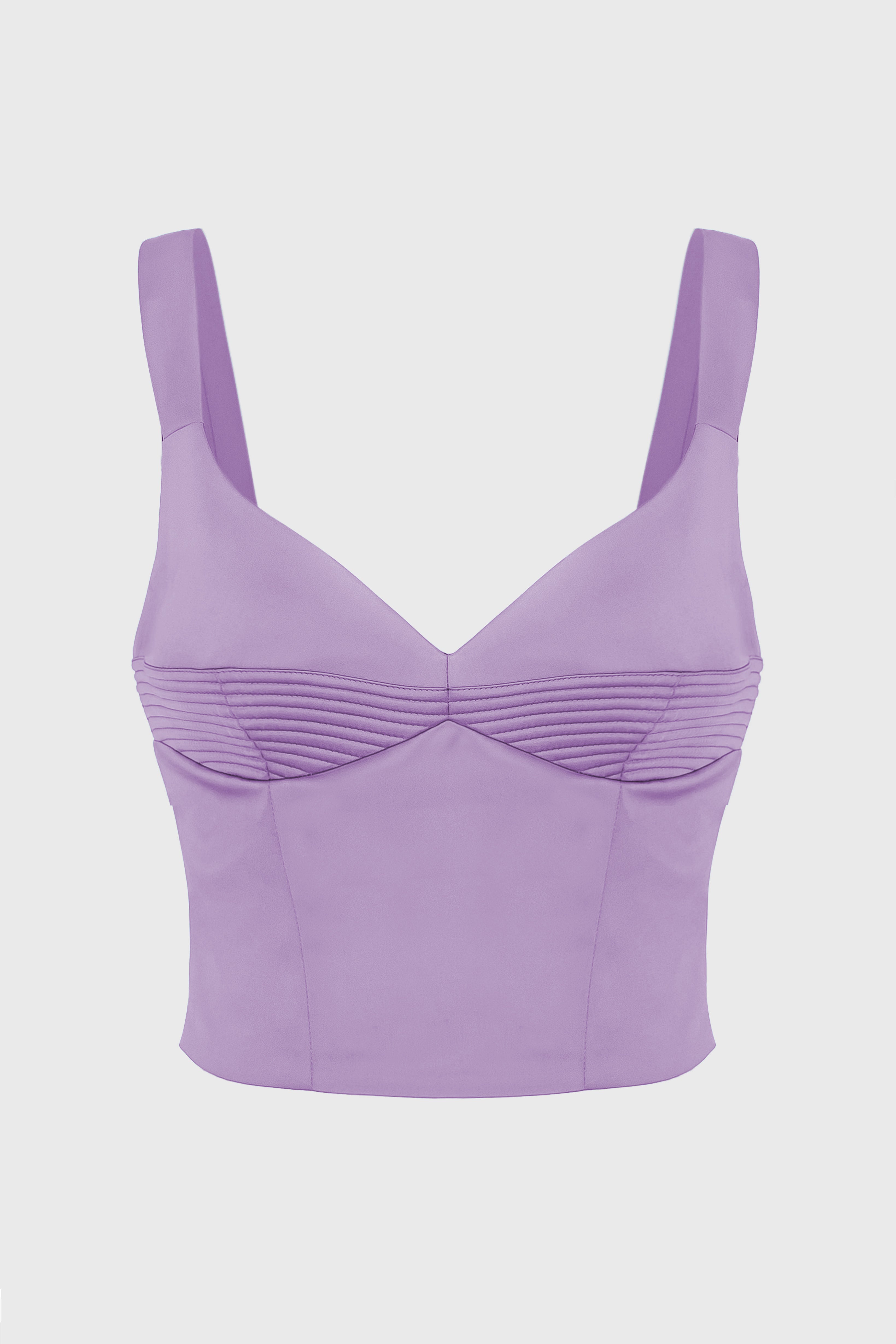 Corset lavanda din satin elastic Haze