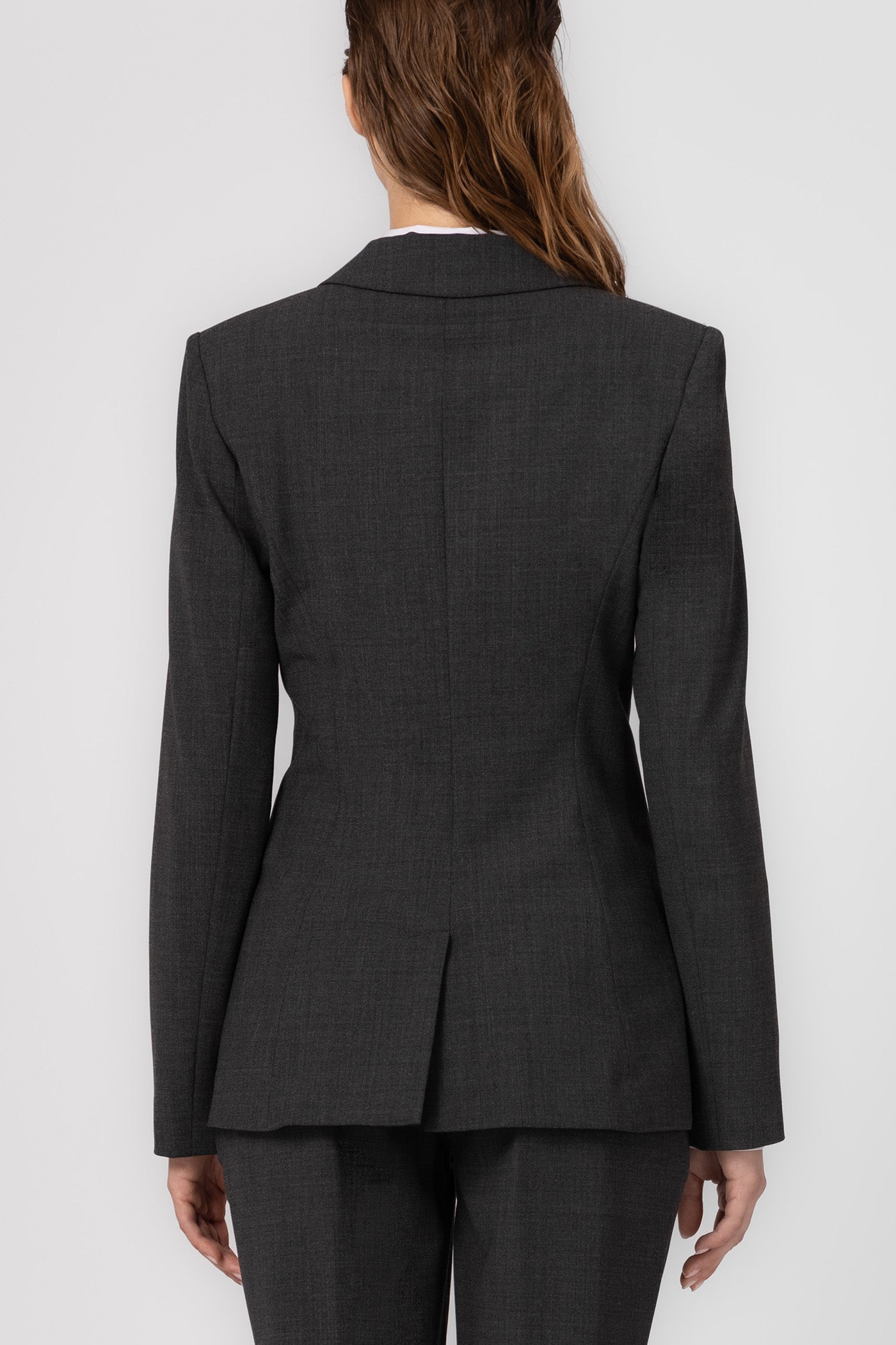 Blazer gri din lana Formal