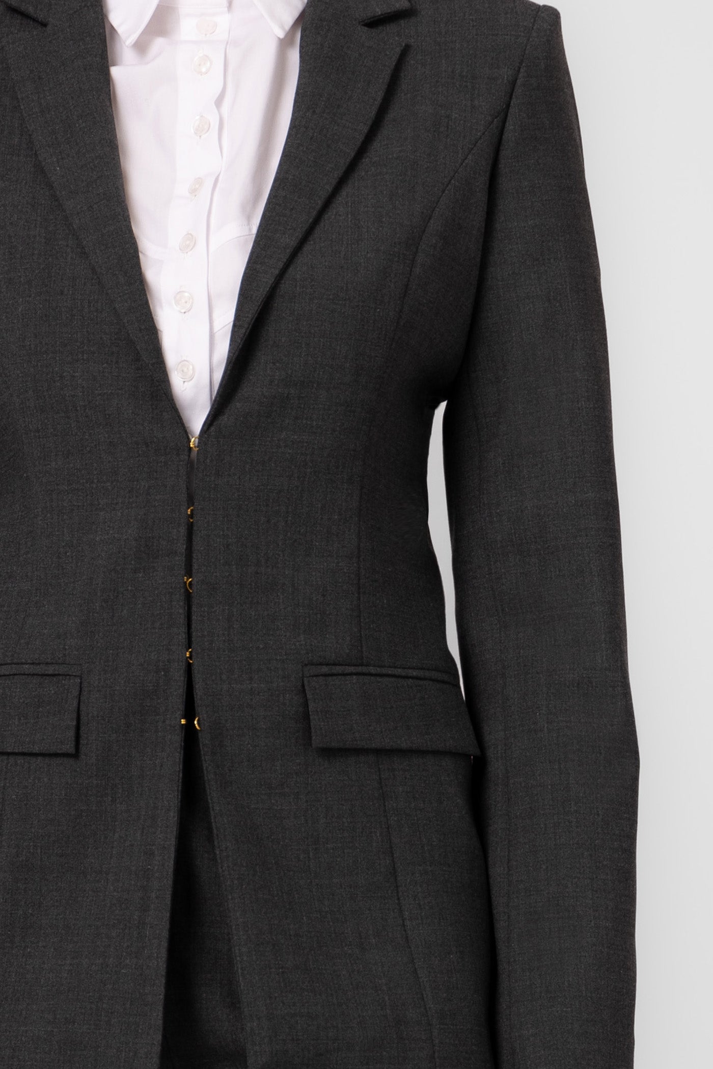 Blazer gri din lana Formal