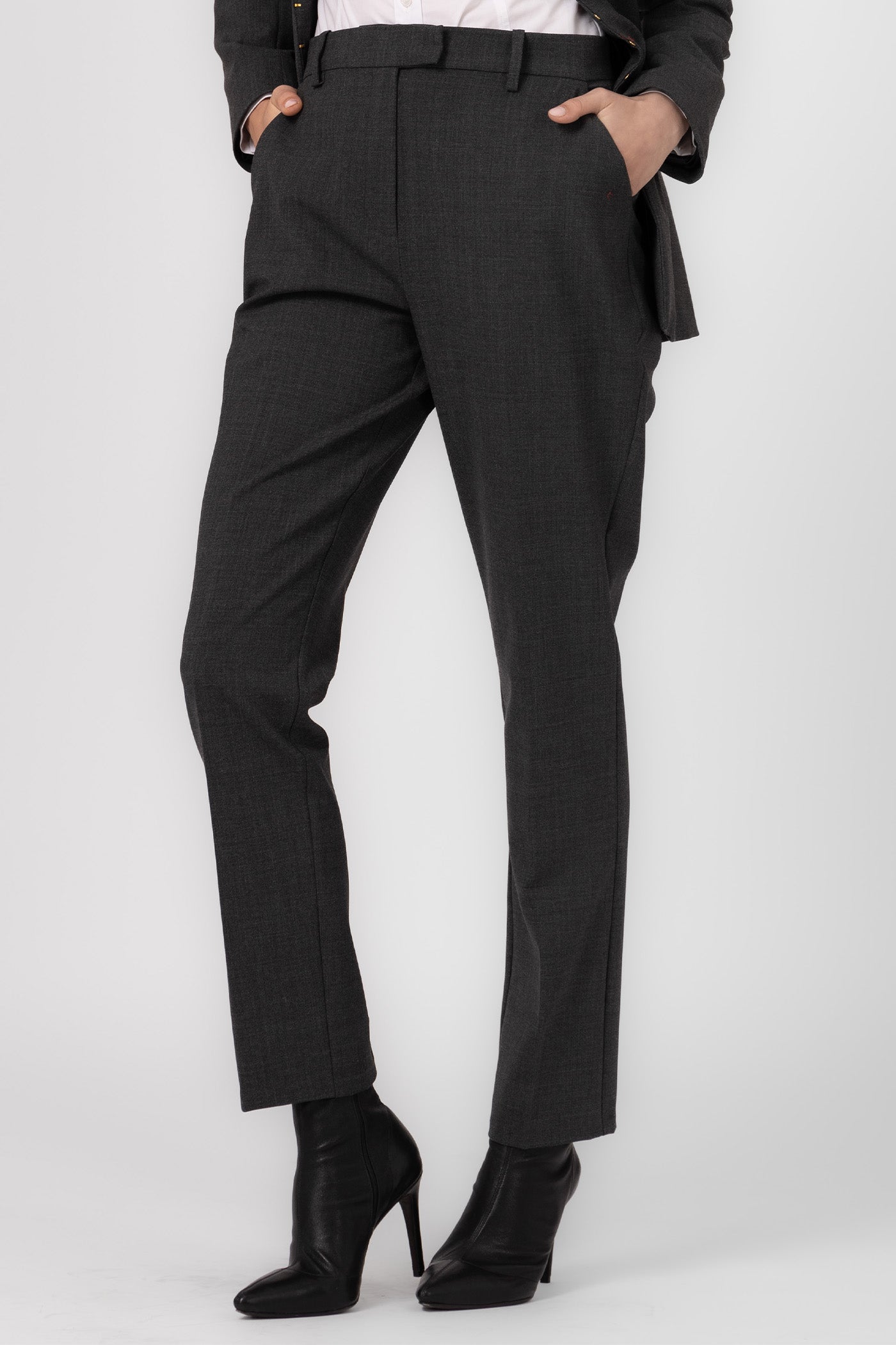 Pantaloni clasici gri din lana Formal