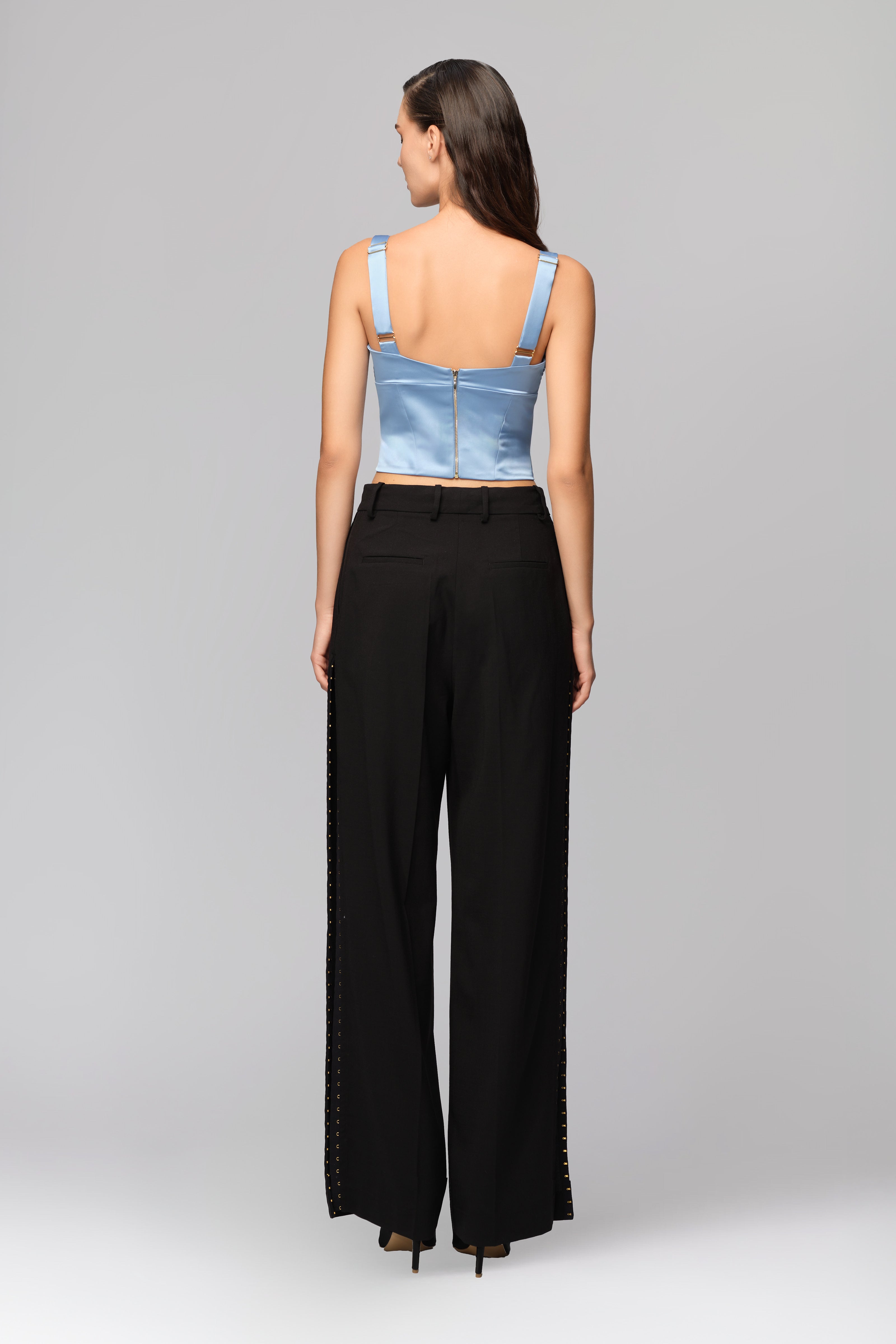 Pantaloni negri de lana Urban