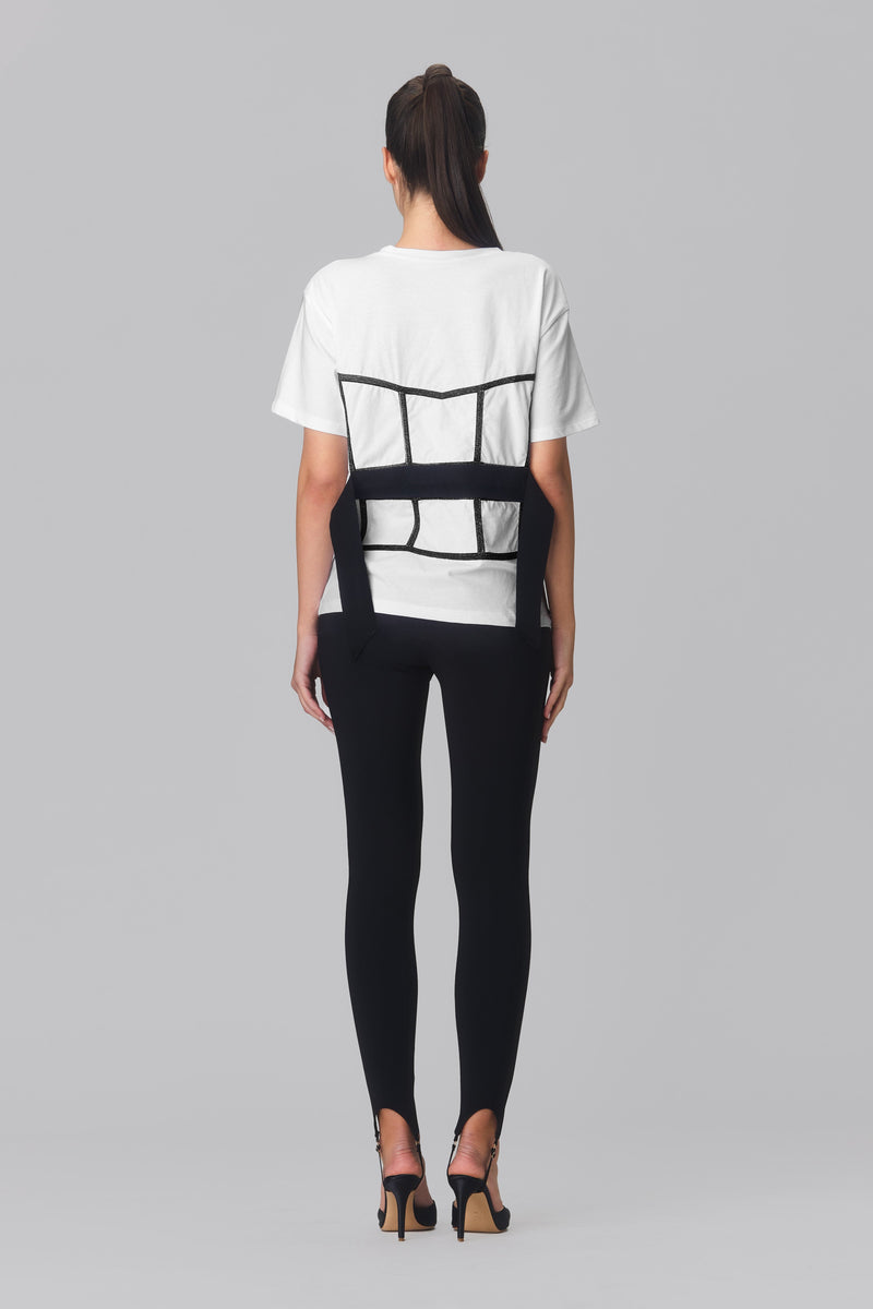 Tricou alb din bumbac organic Draft