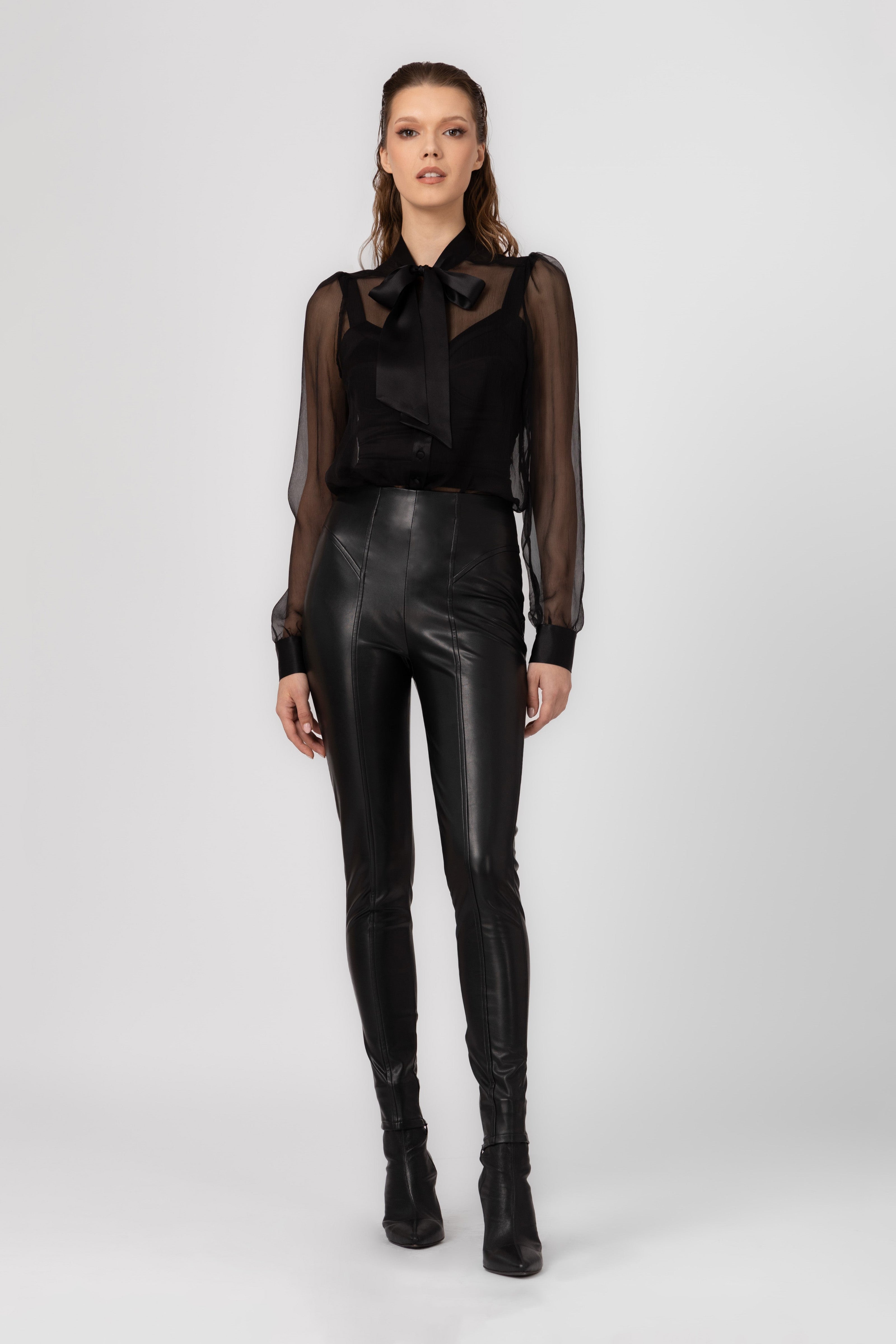 Colanti din piele ecologica Shape