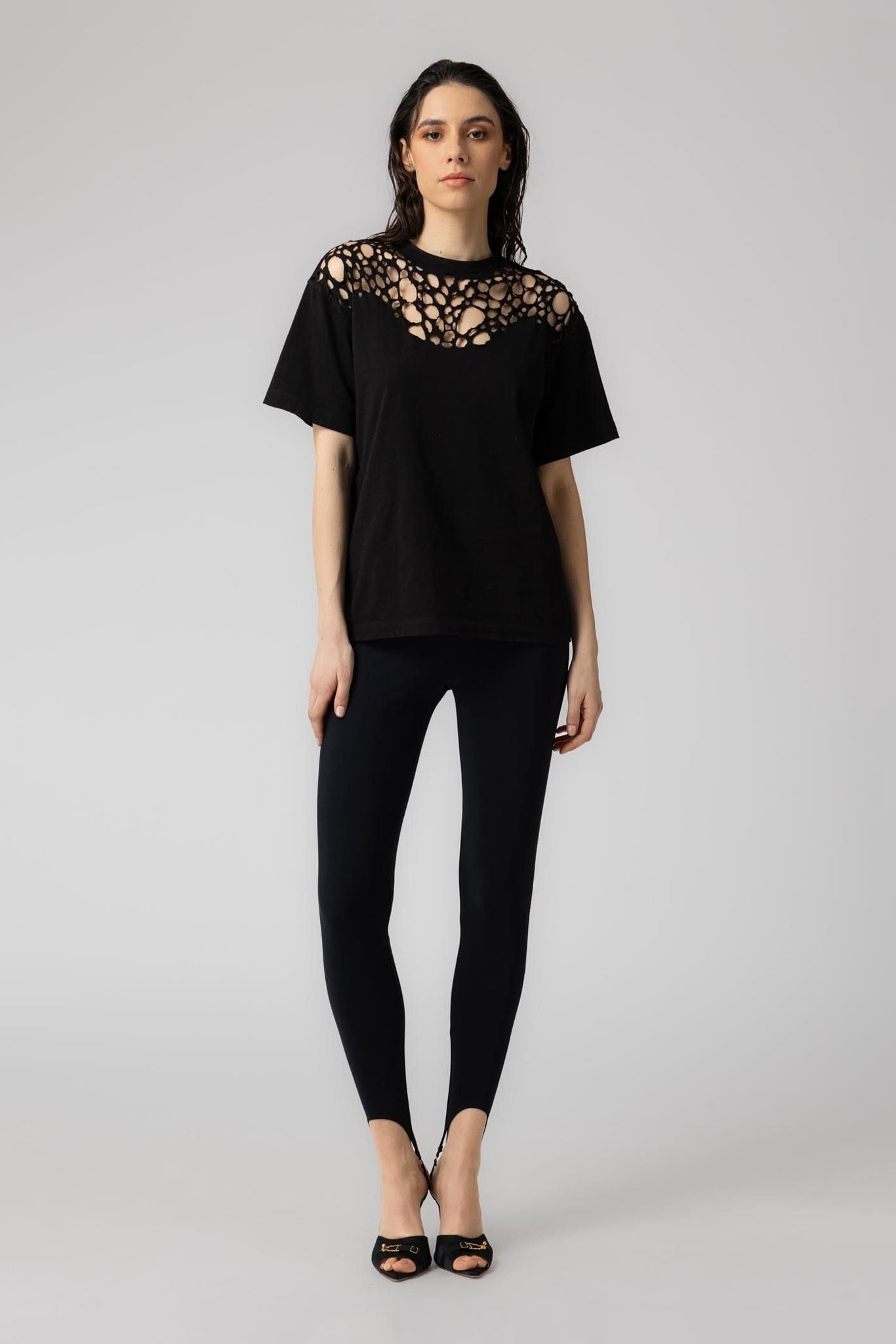 Tricou negru din bumbac Corrosive