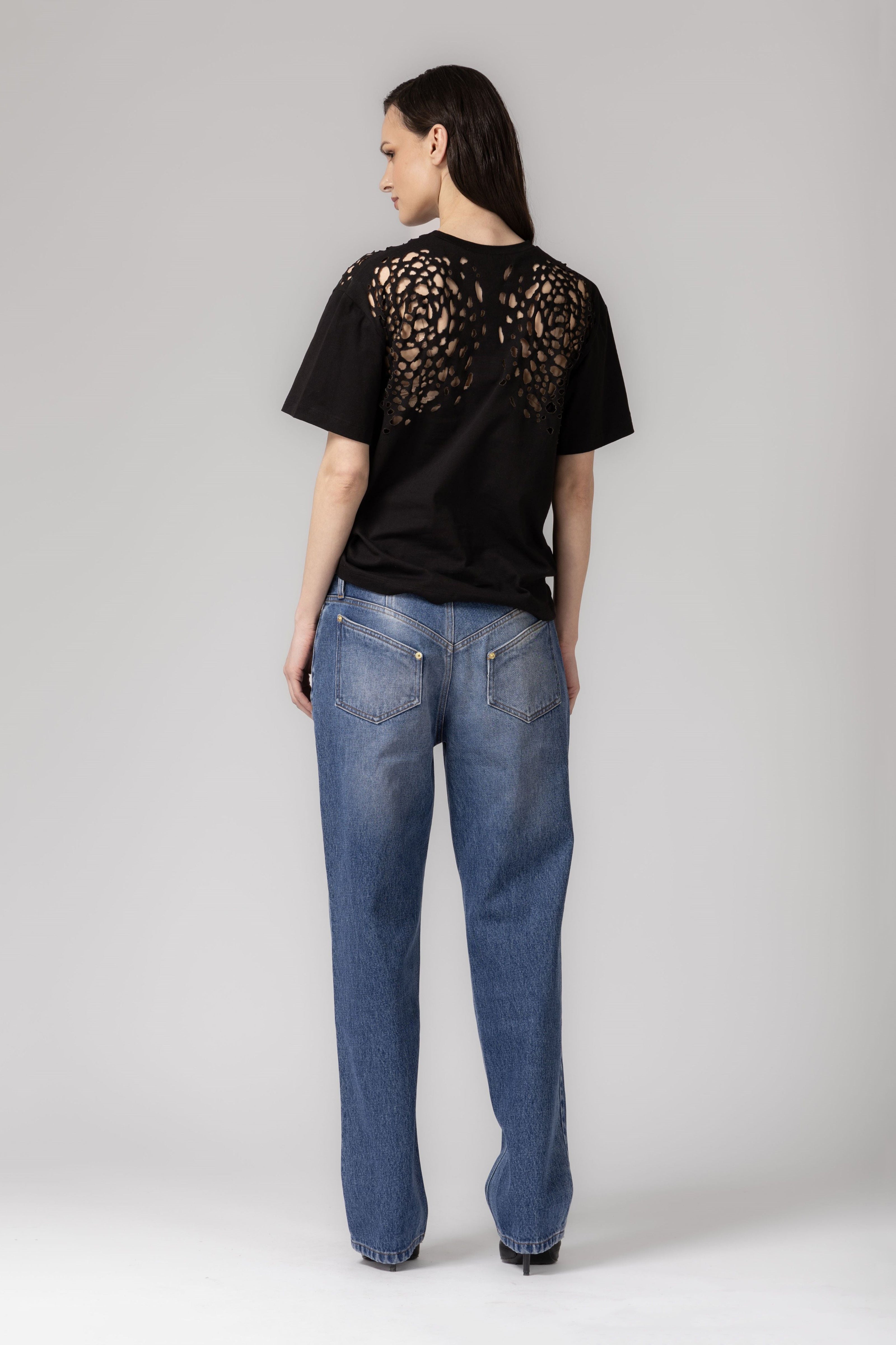 Tricou negru din bumbac Corrosive