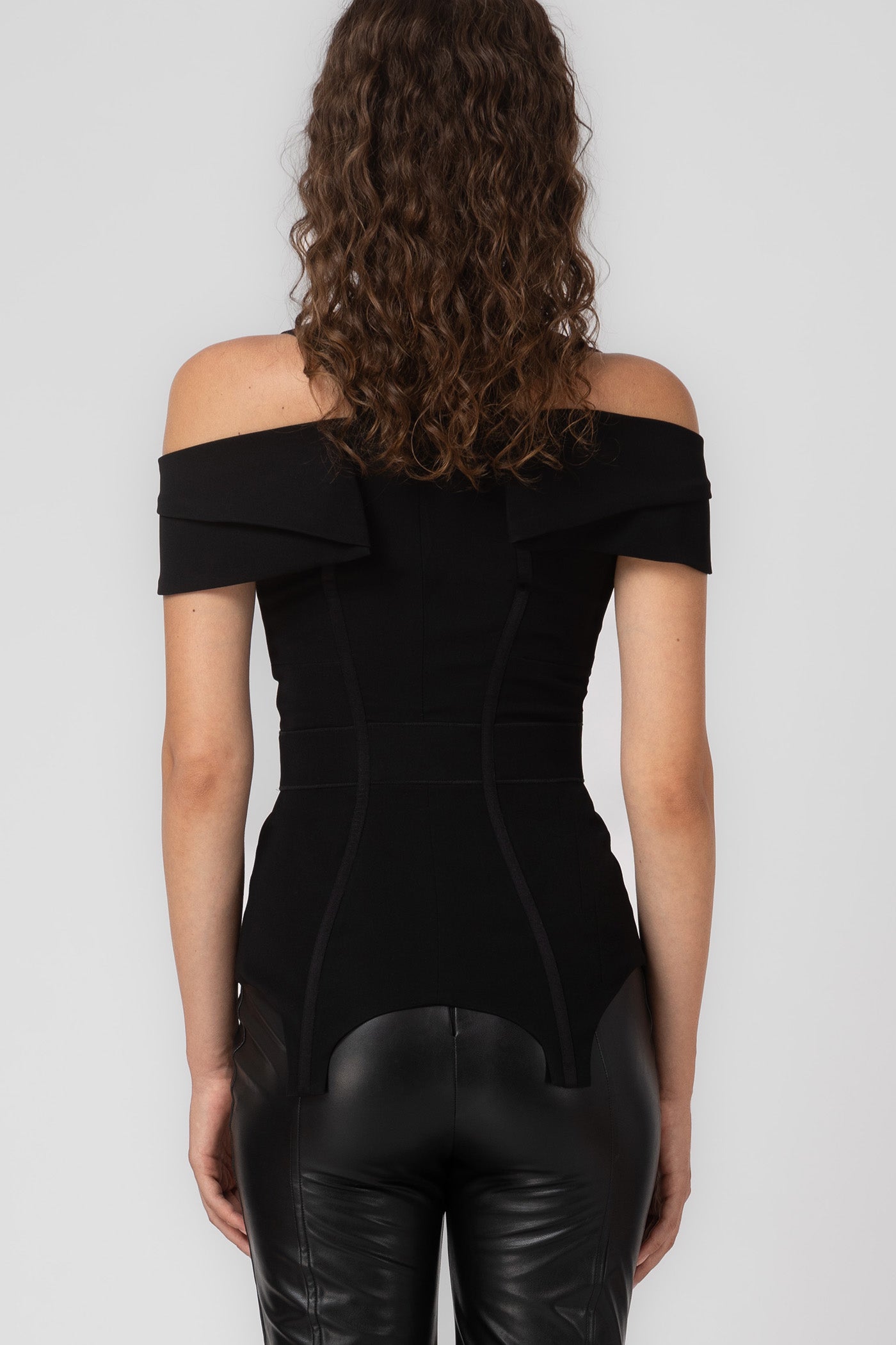 Corset negru Sculpt Cady