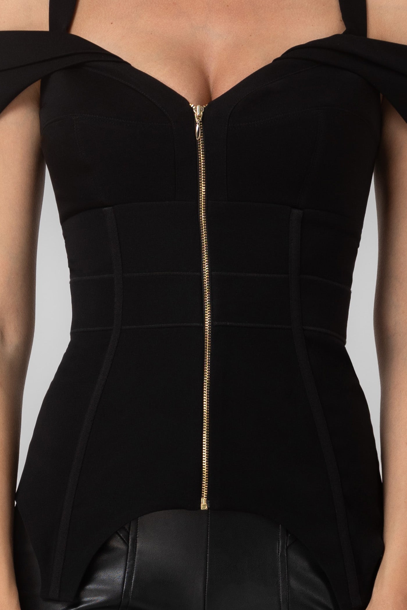 Corset negru Sculpt Cady