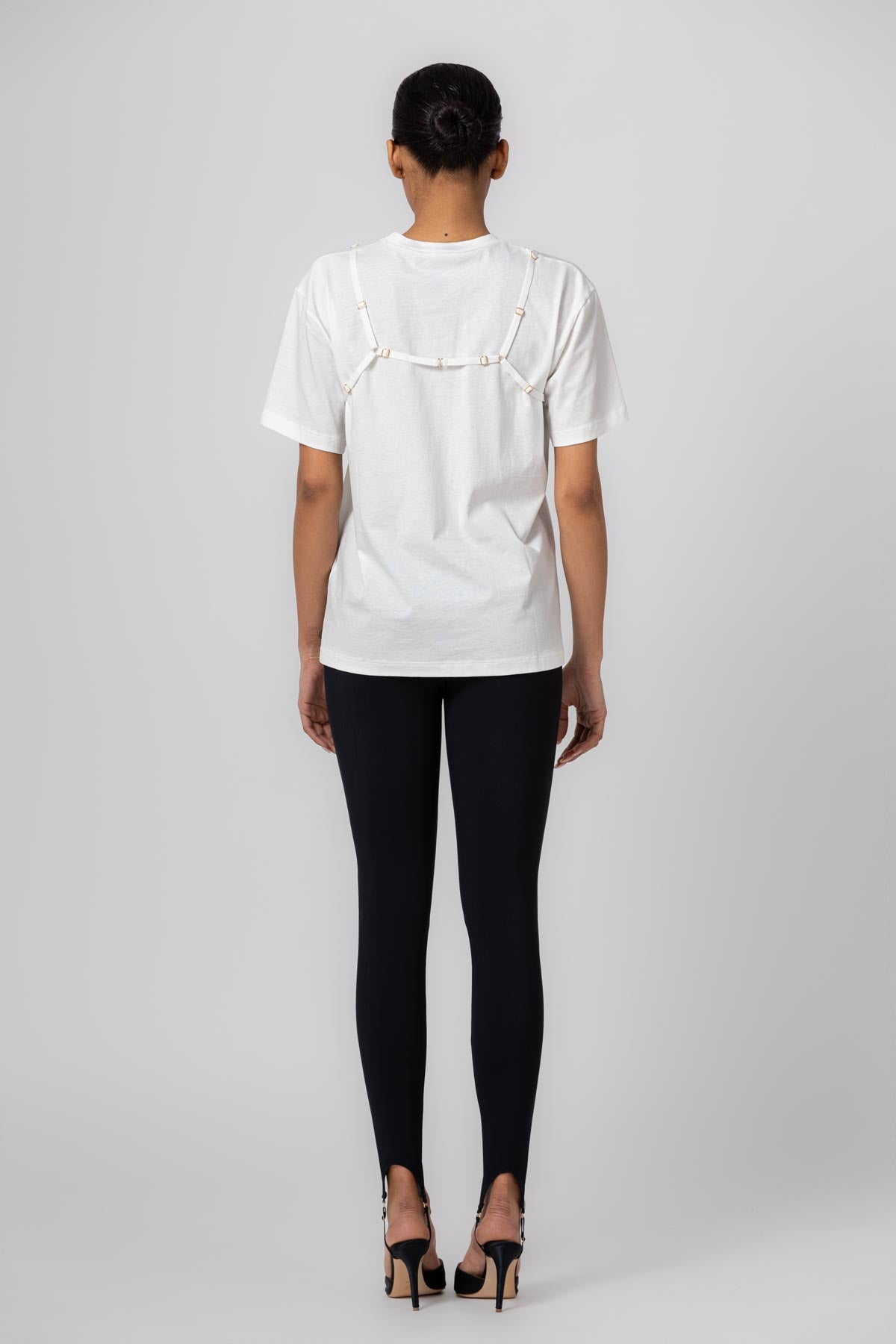 Tricou alb din bumbac organic Outline