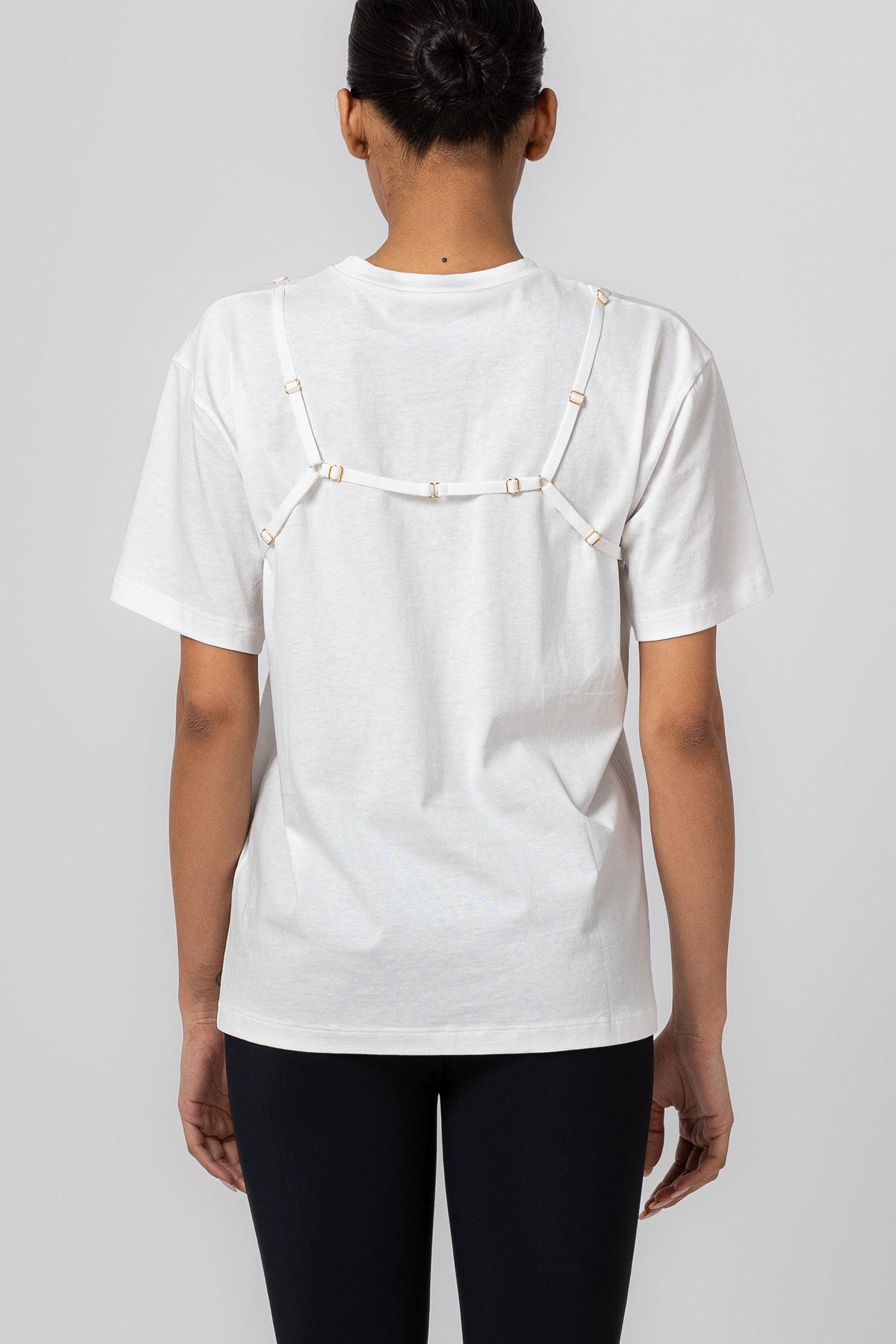 Tricou alb din bumbac organic Outline