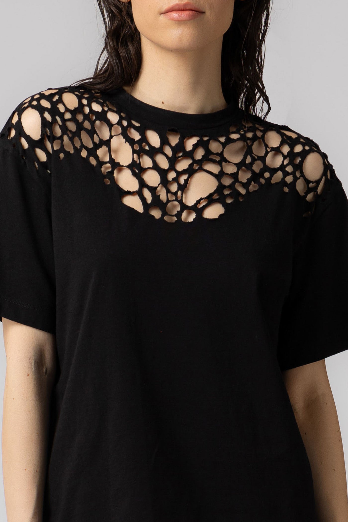 Tricou negru din bumbac Corrosive