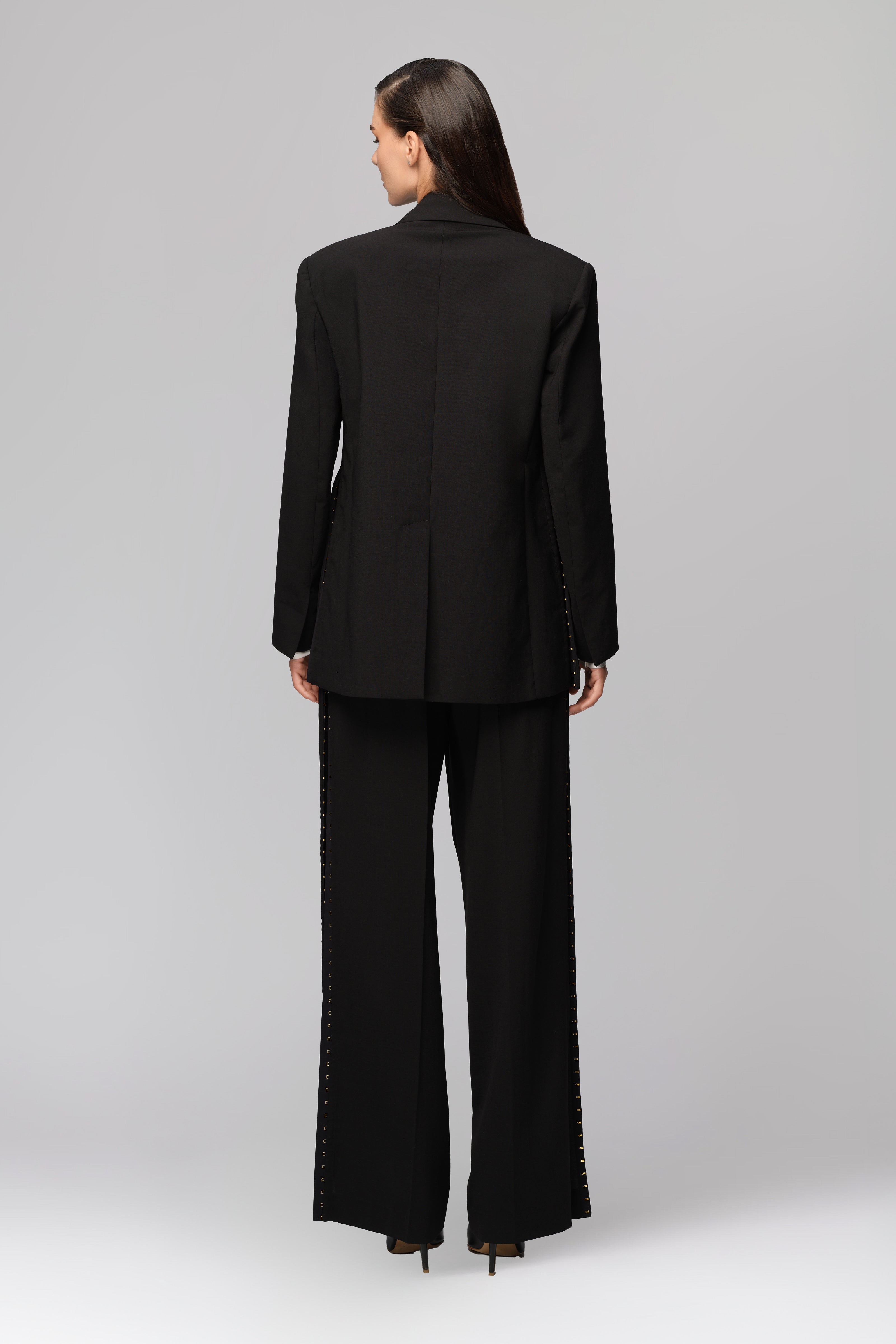 Blazer negru de lana Urban