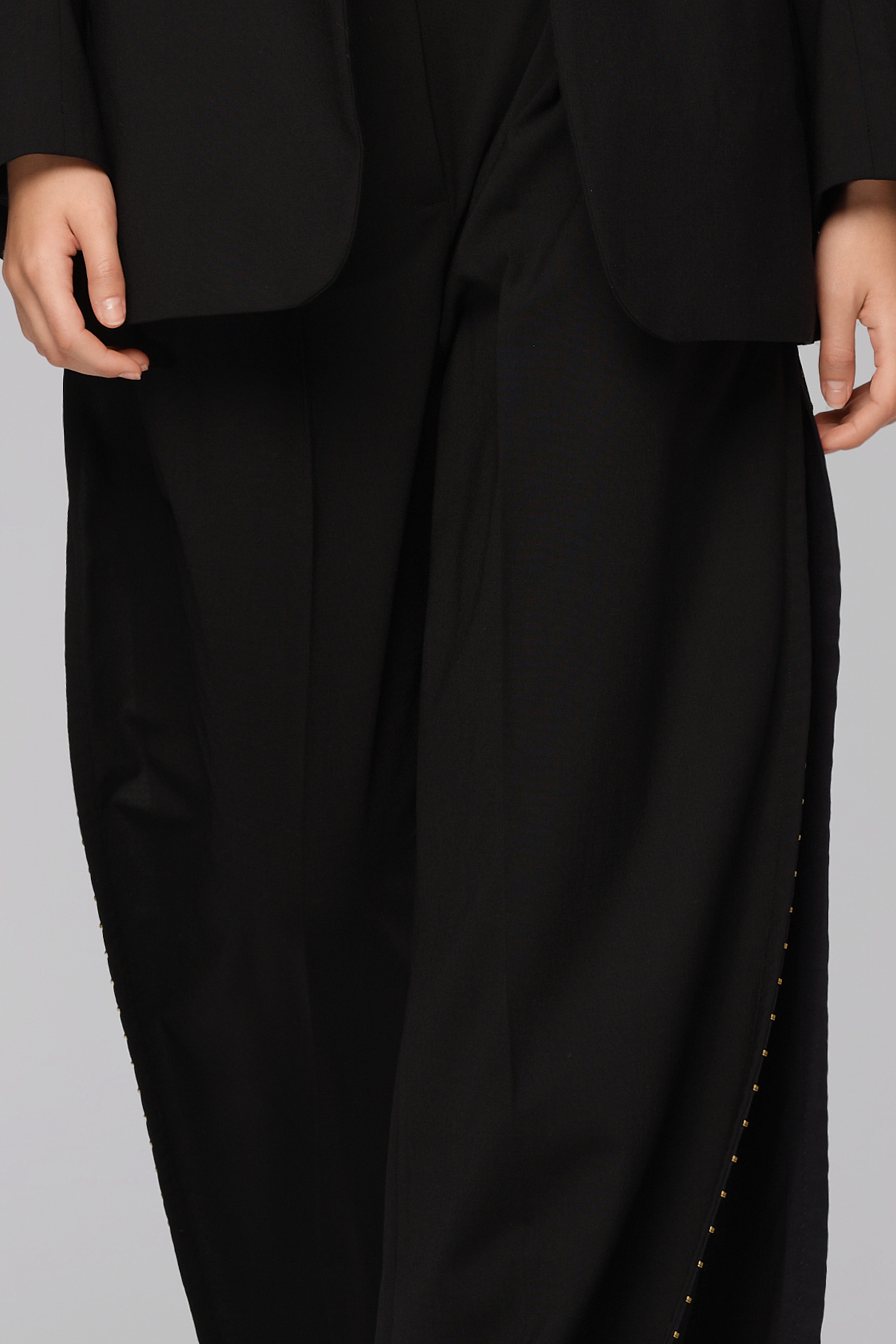 Pantaloni negri de lana Urban