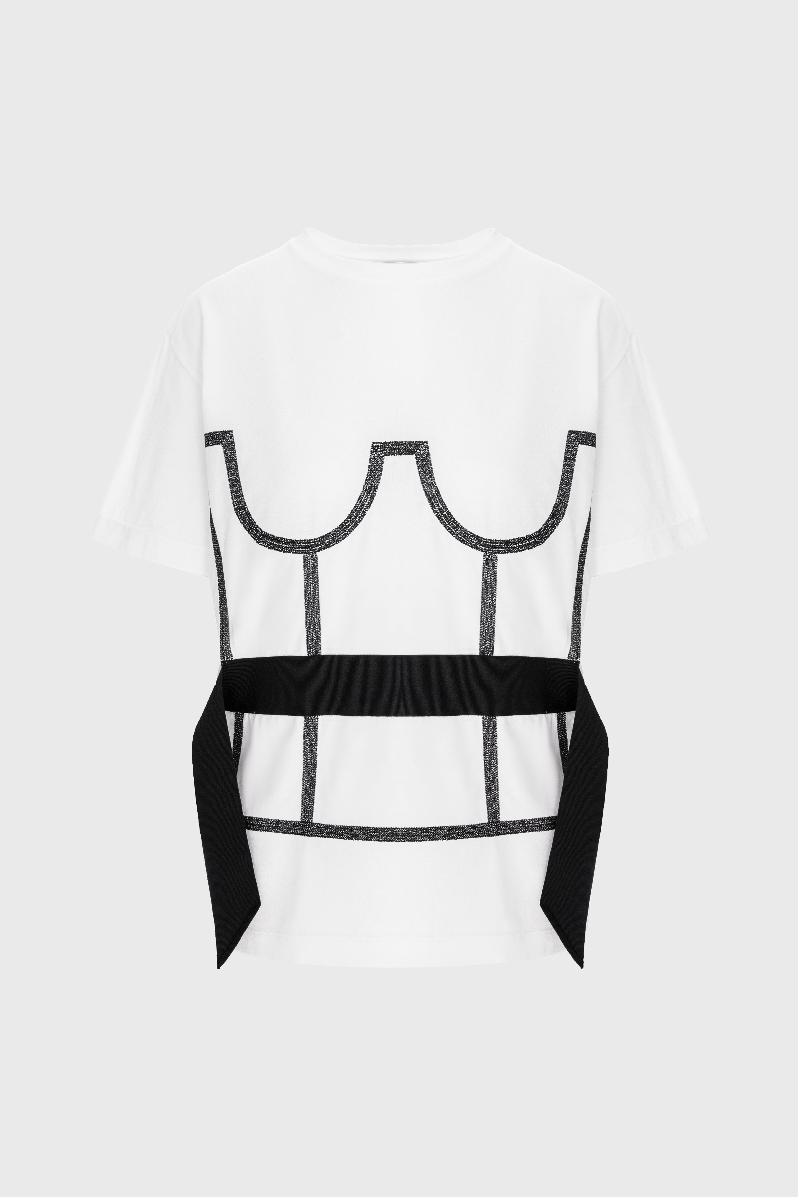 Tricou alb din bumbac organic Draft