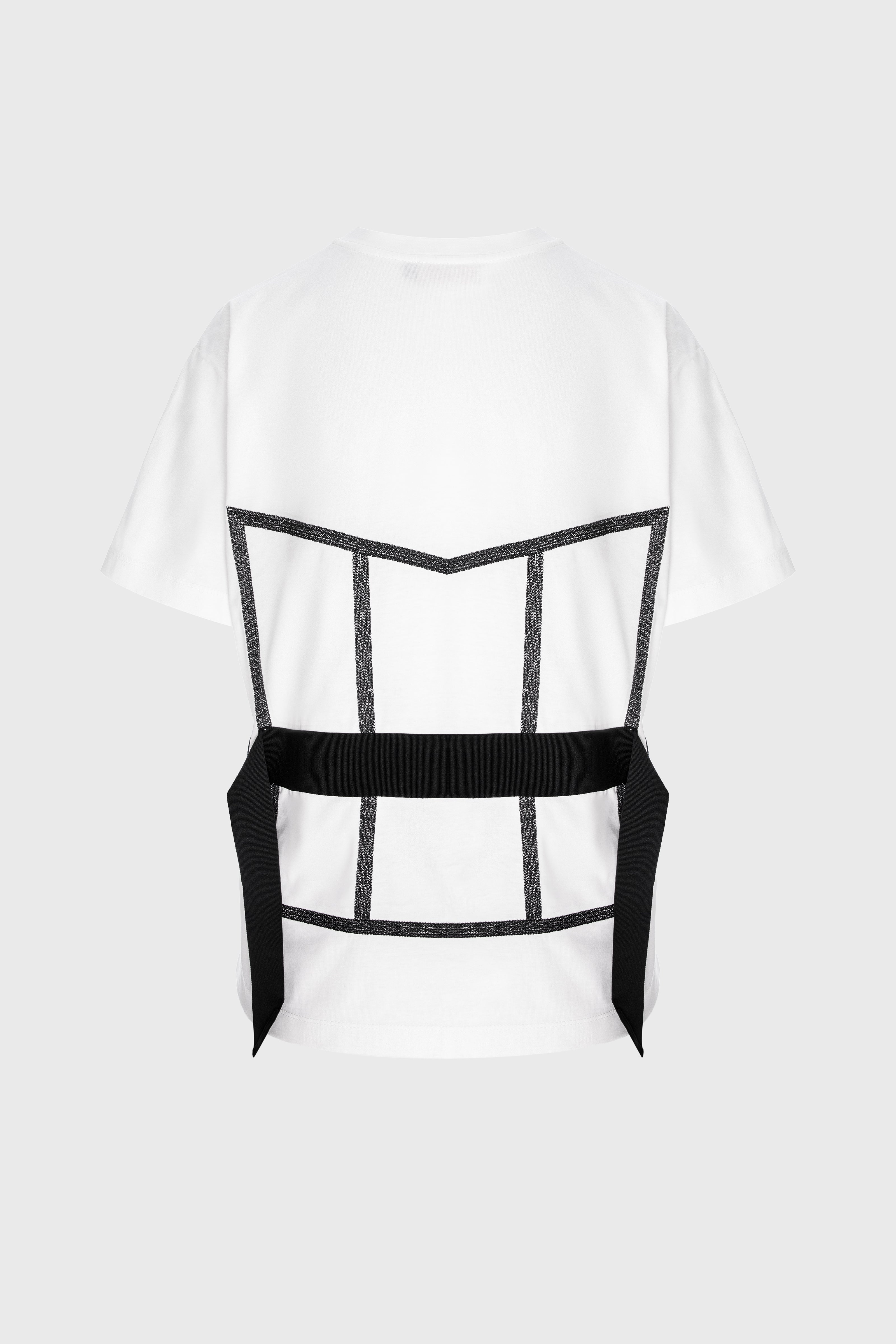 Tricou alb din bumbac organic Draft