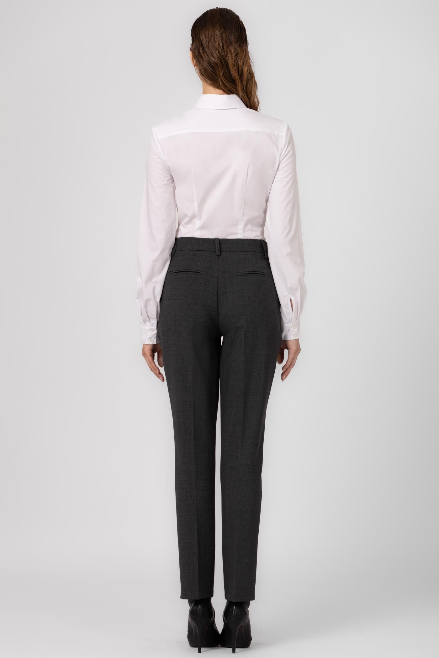 Pantaloni clasici gri din lana Formal