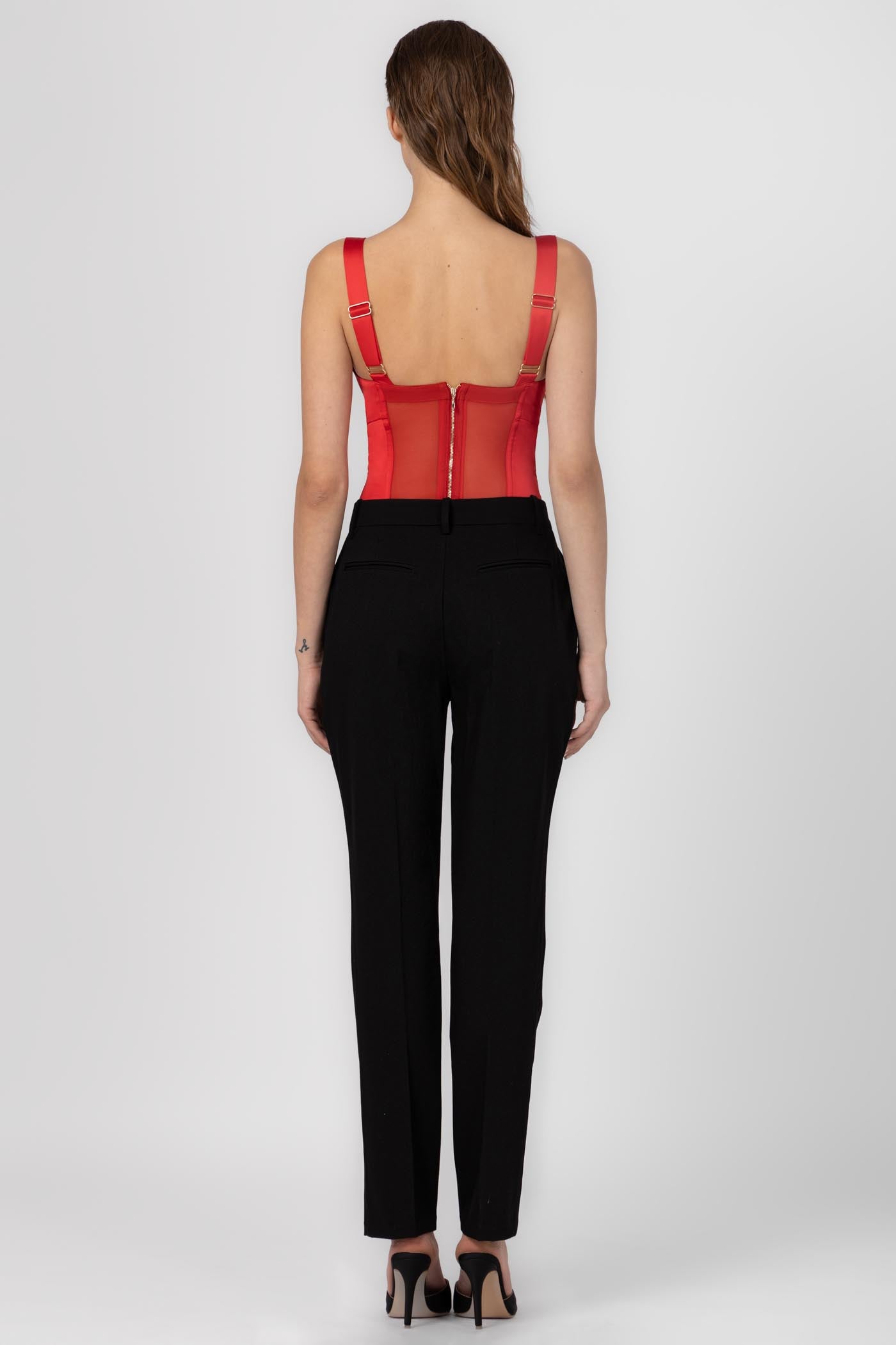 Pantaloni clasici negri cu buzunare Formal
