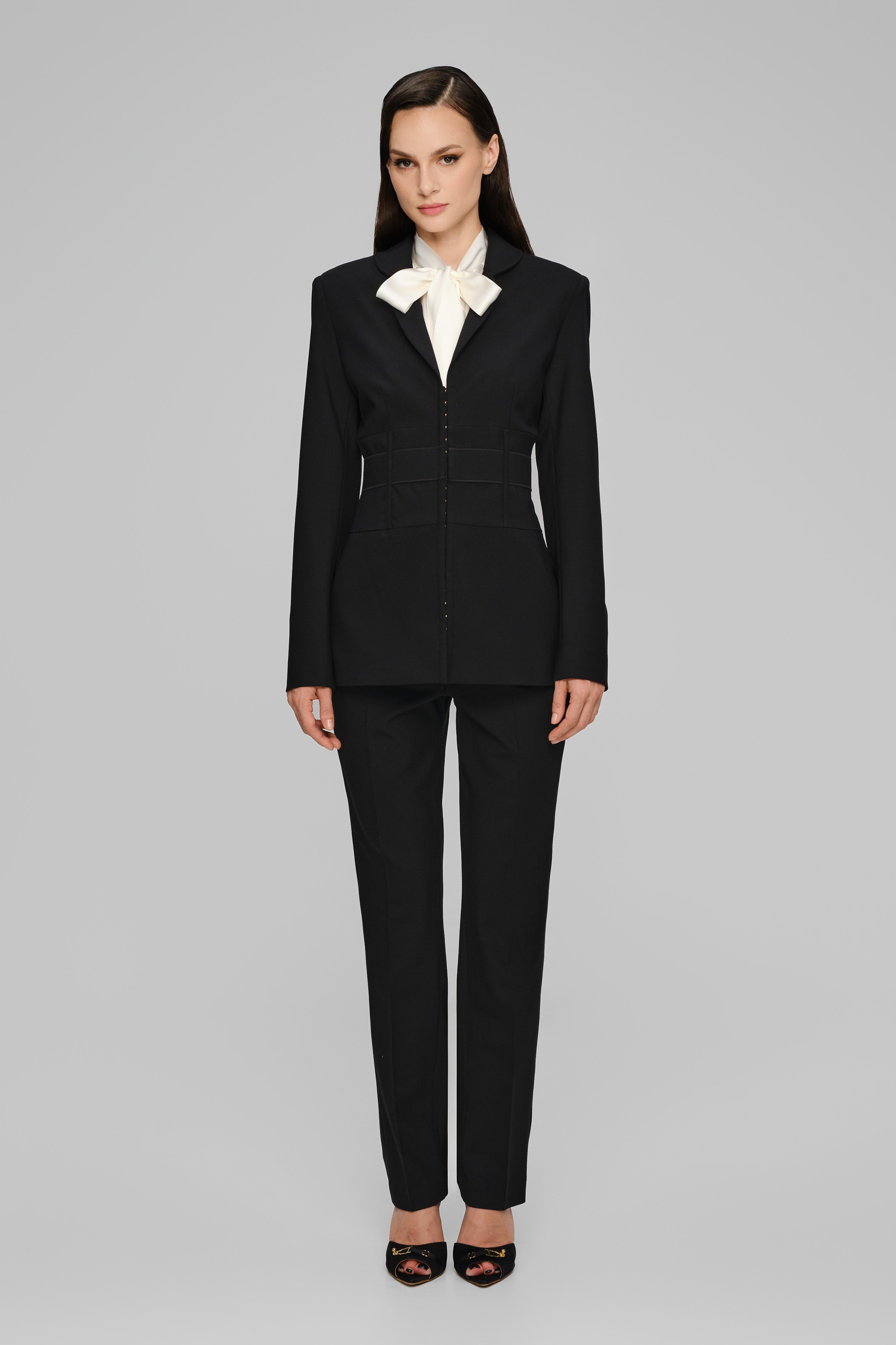 Camasa alba din matase naturala satinata Lavish