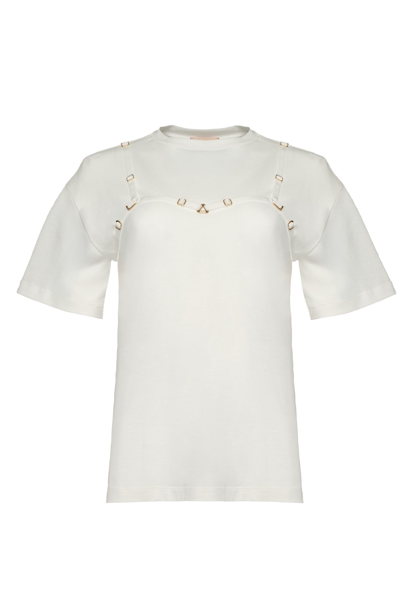 Tricou alb din bumbac organic Outline