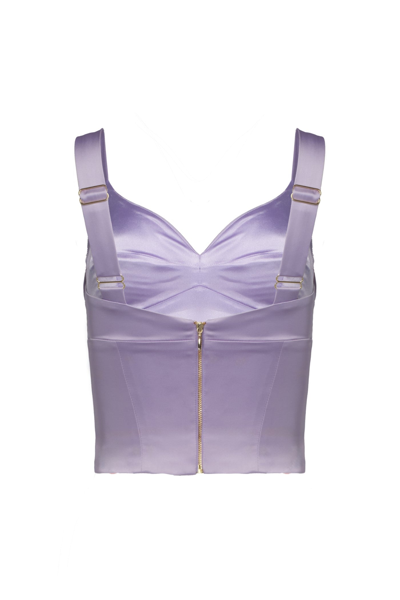 Corset lavanda din satin elastic Haze