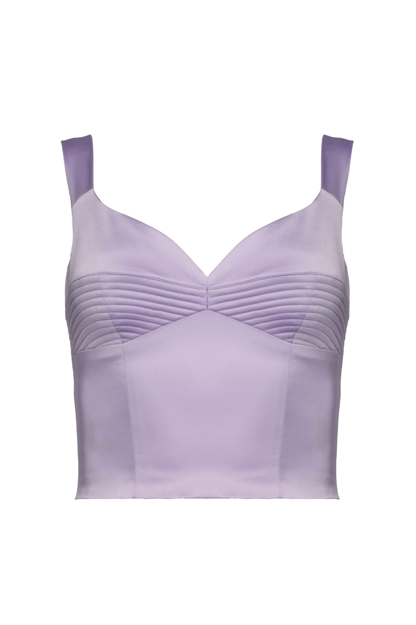 Corset lavanda din satin elastic Haze