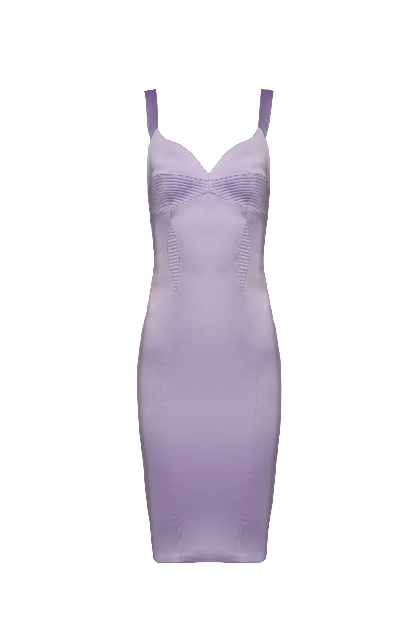 Rochie lavanda din satin elastic Haze