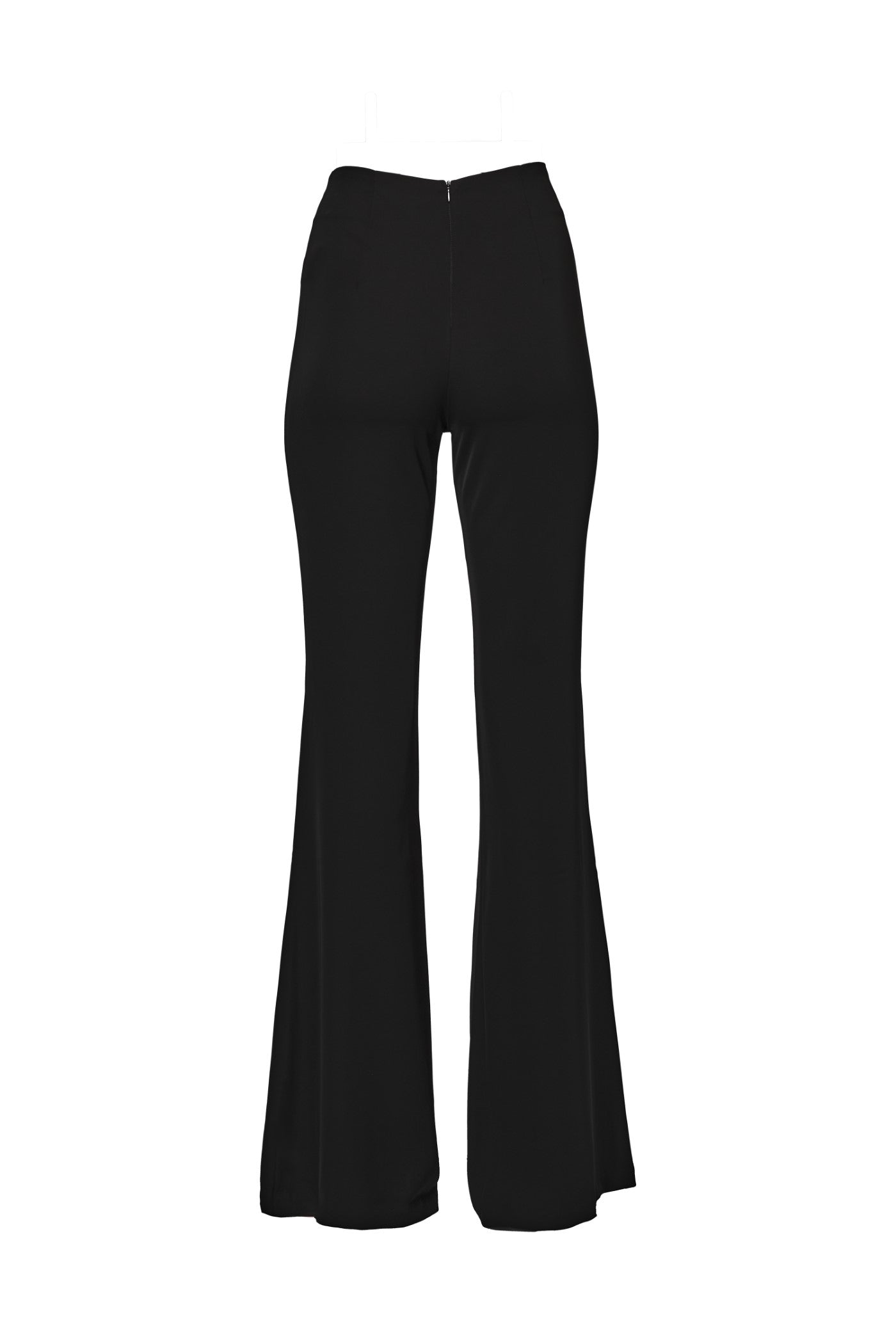 Pantaloni negri lungi evazati Snap