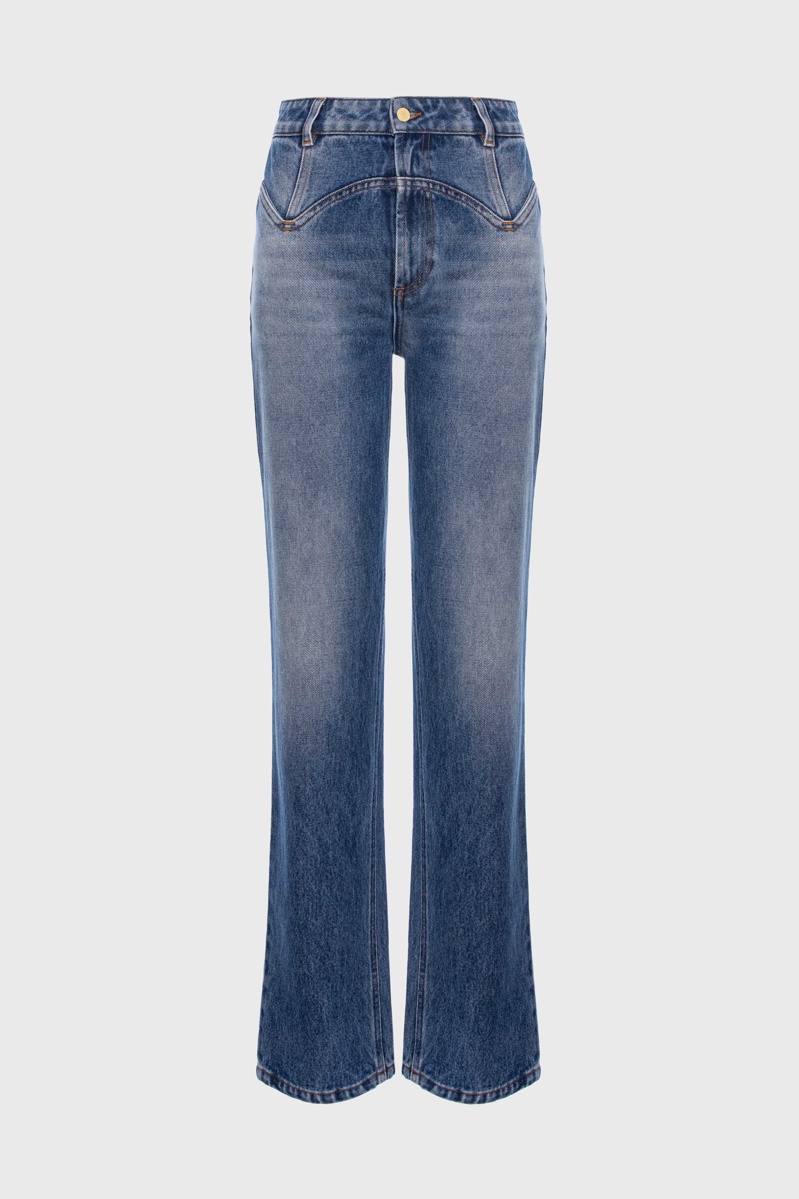 Blugi denim albastru Outline