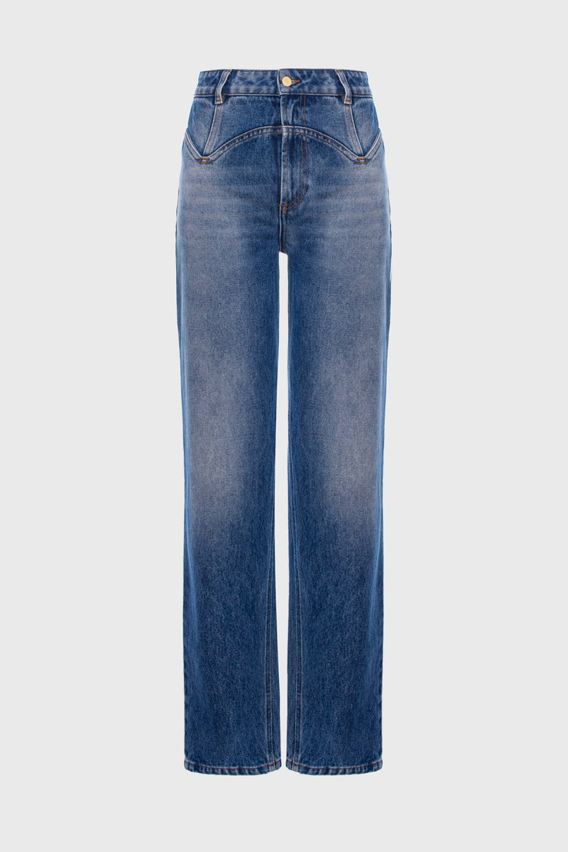 Blugi denim albastru Outline