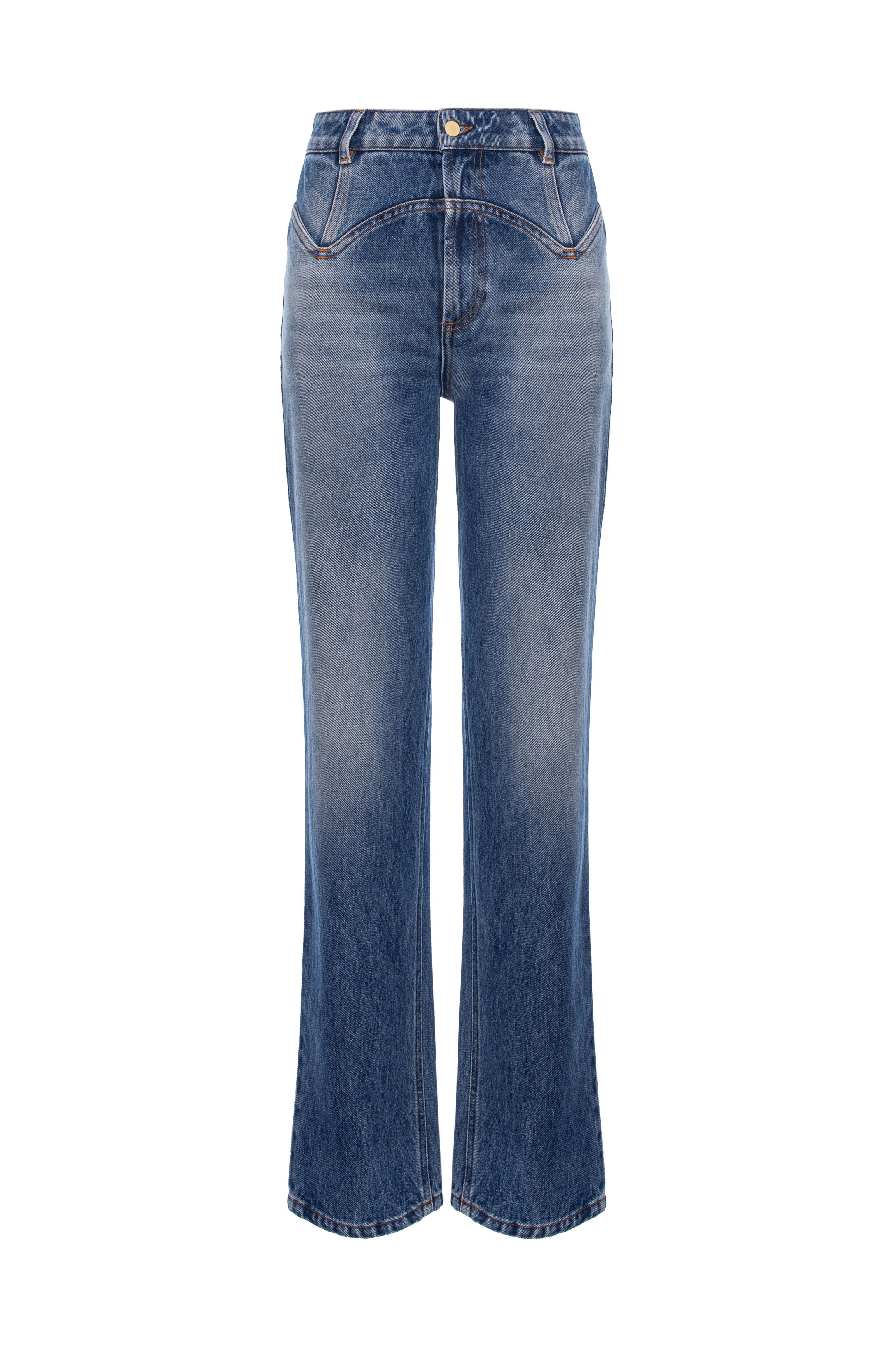 Blugi denim albastru Outline