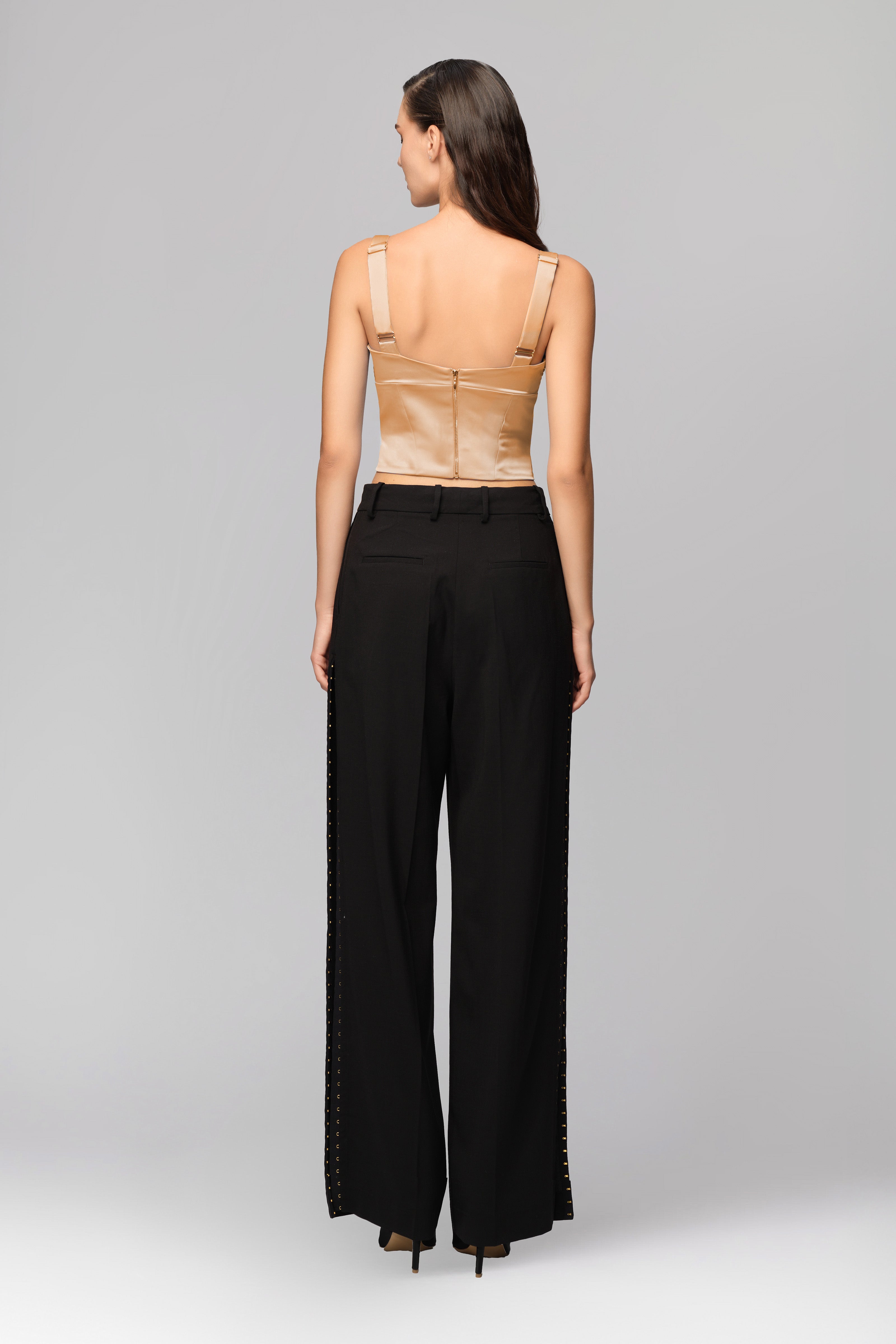 Corset nud din satin elastic Haze