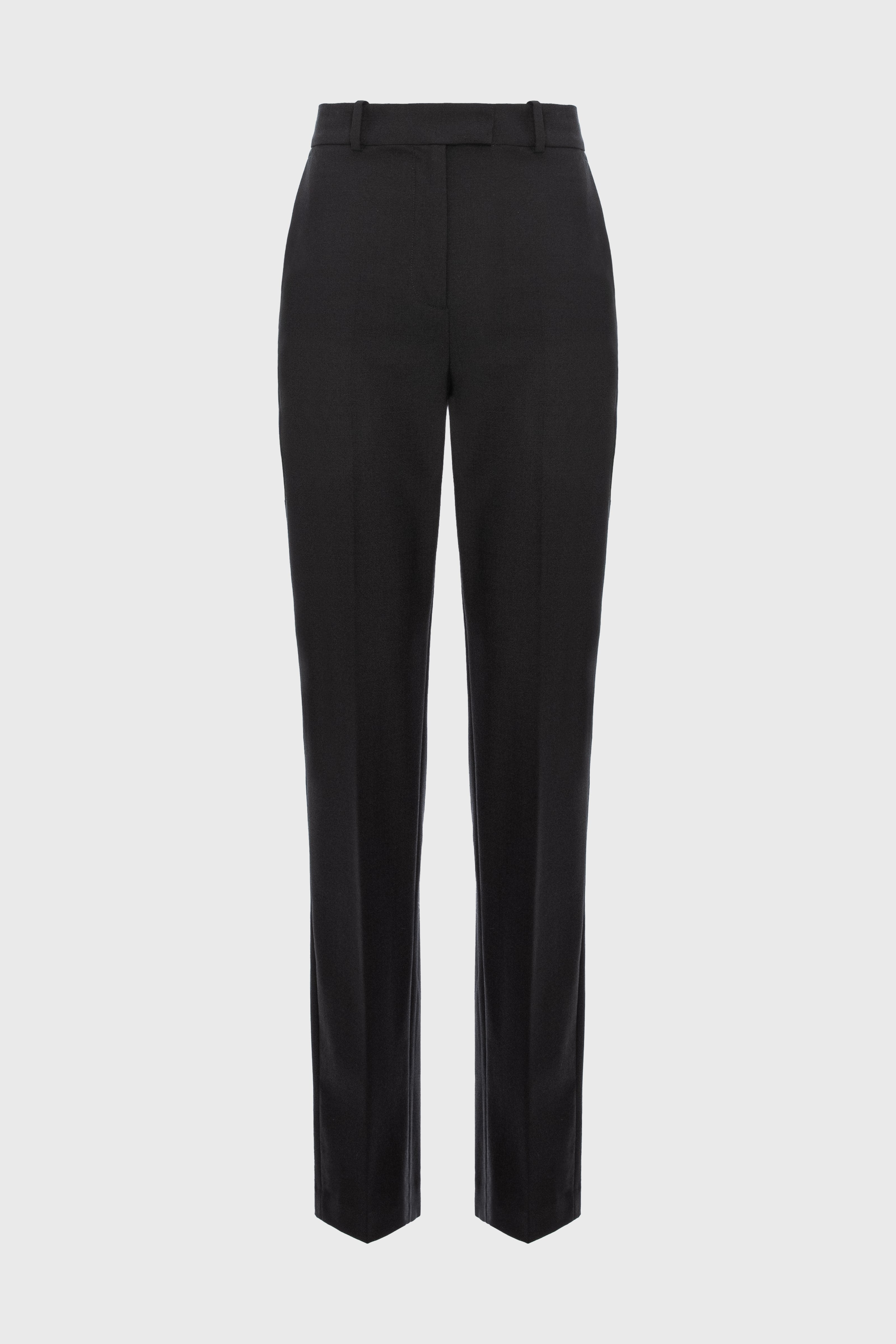 Pantaloni clasici negri cu buzunare Formal