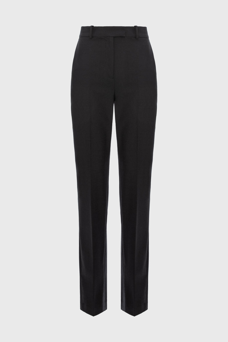 Pantaloni negri clasici din lana Formal