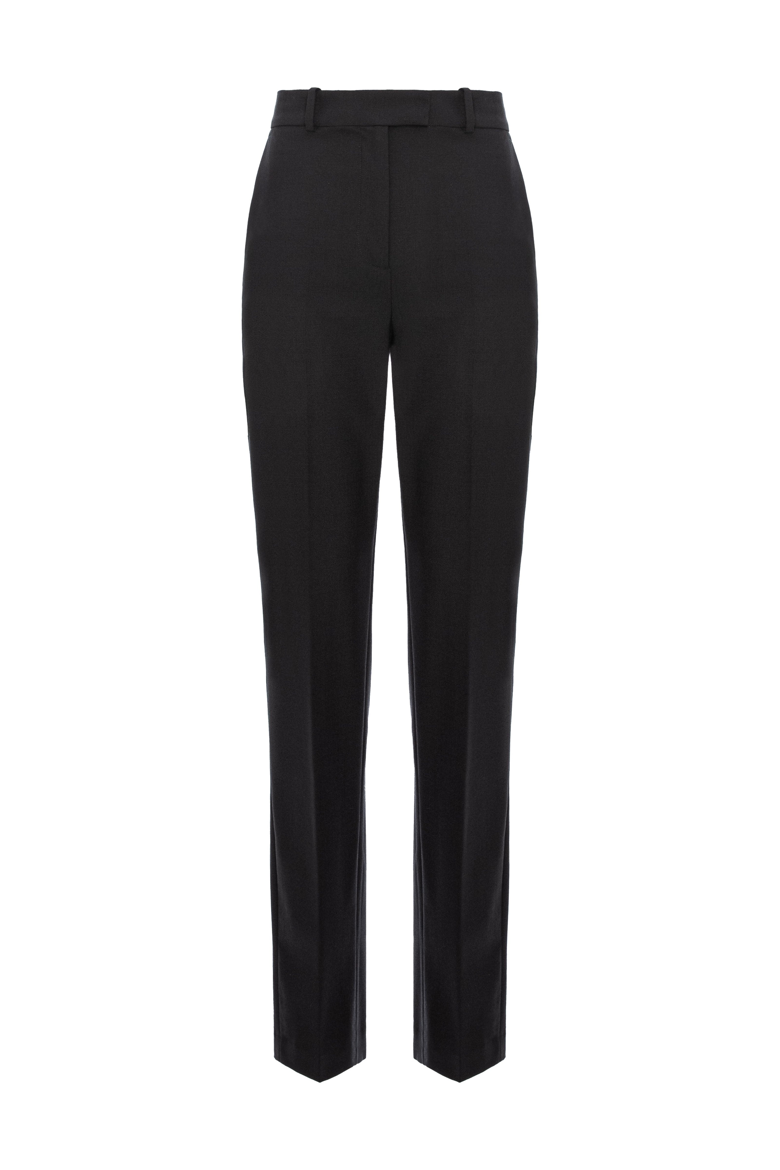 Pantaloni clasici negri cu buzunare Formal