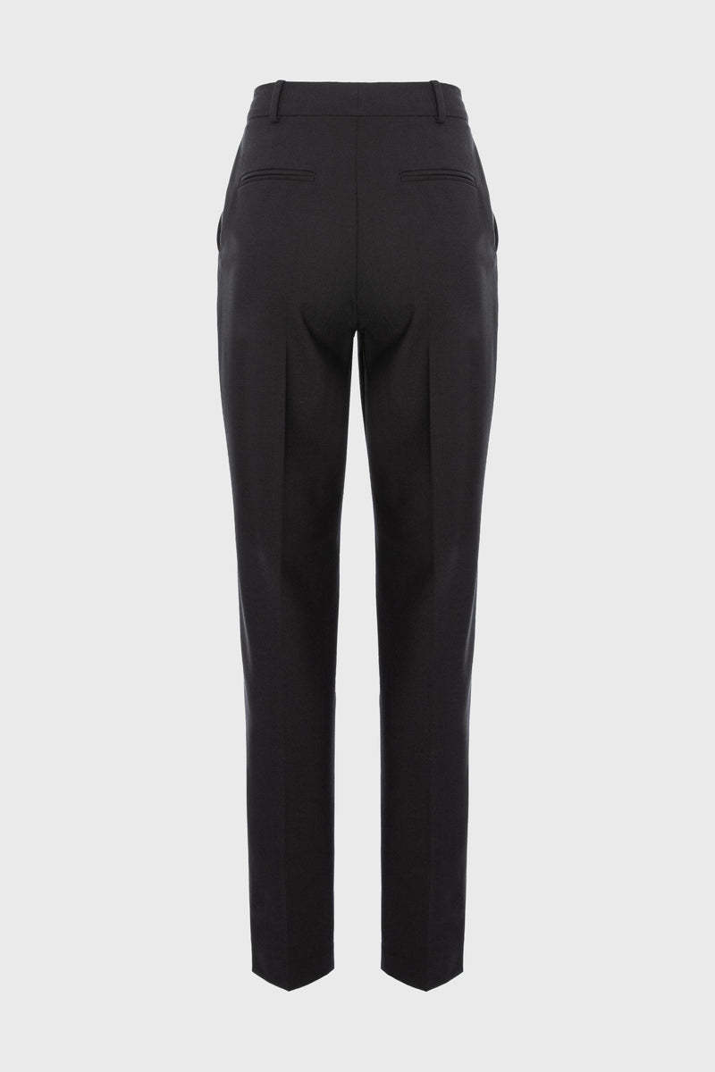 Pantaloni negri clasici din lana Formal
