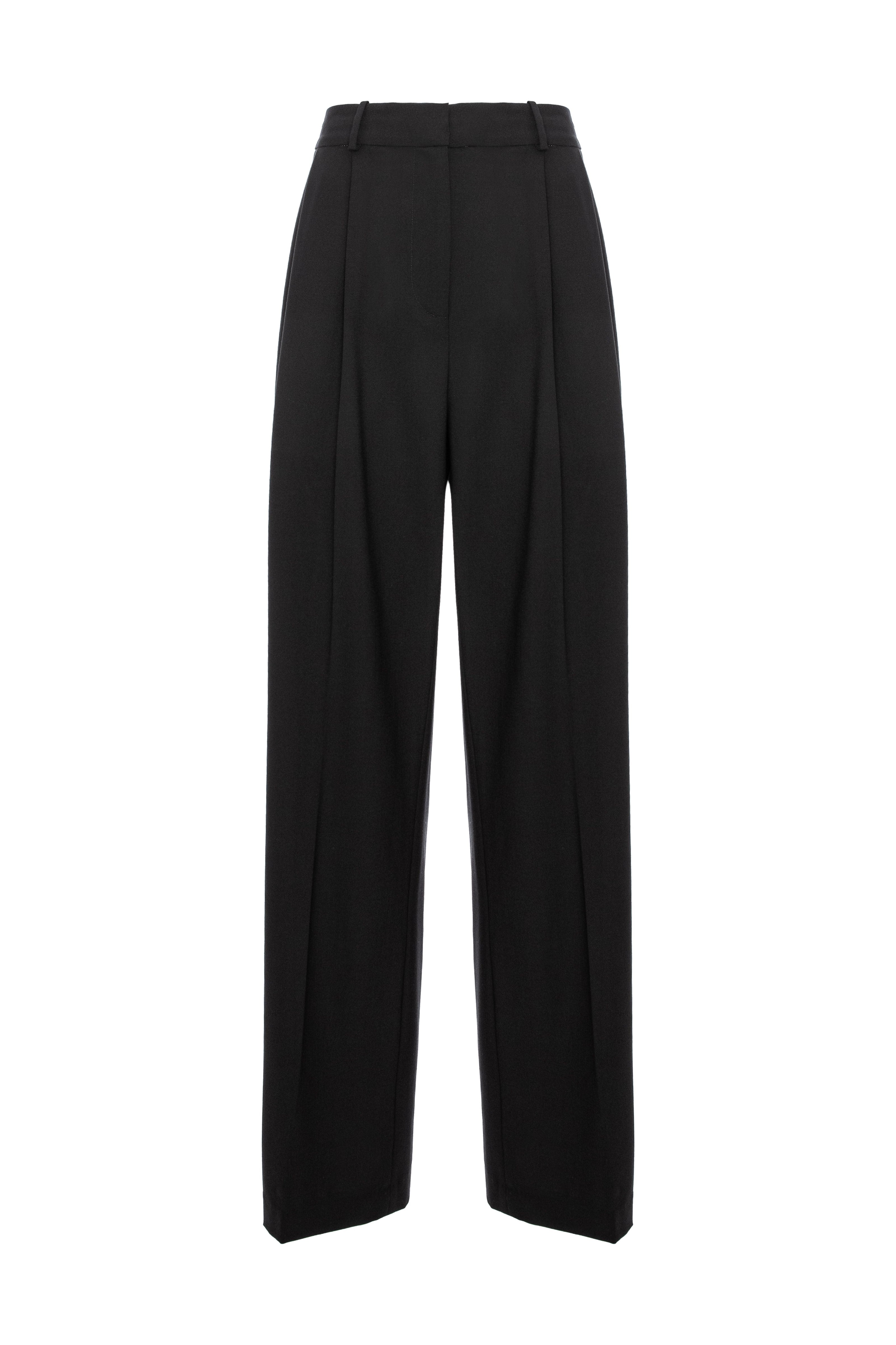 Pantaloni negri de lana Urban