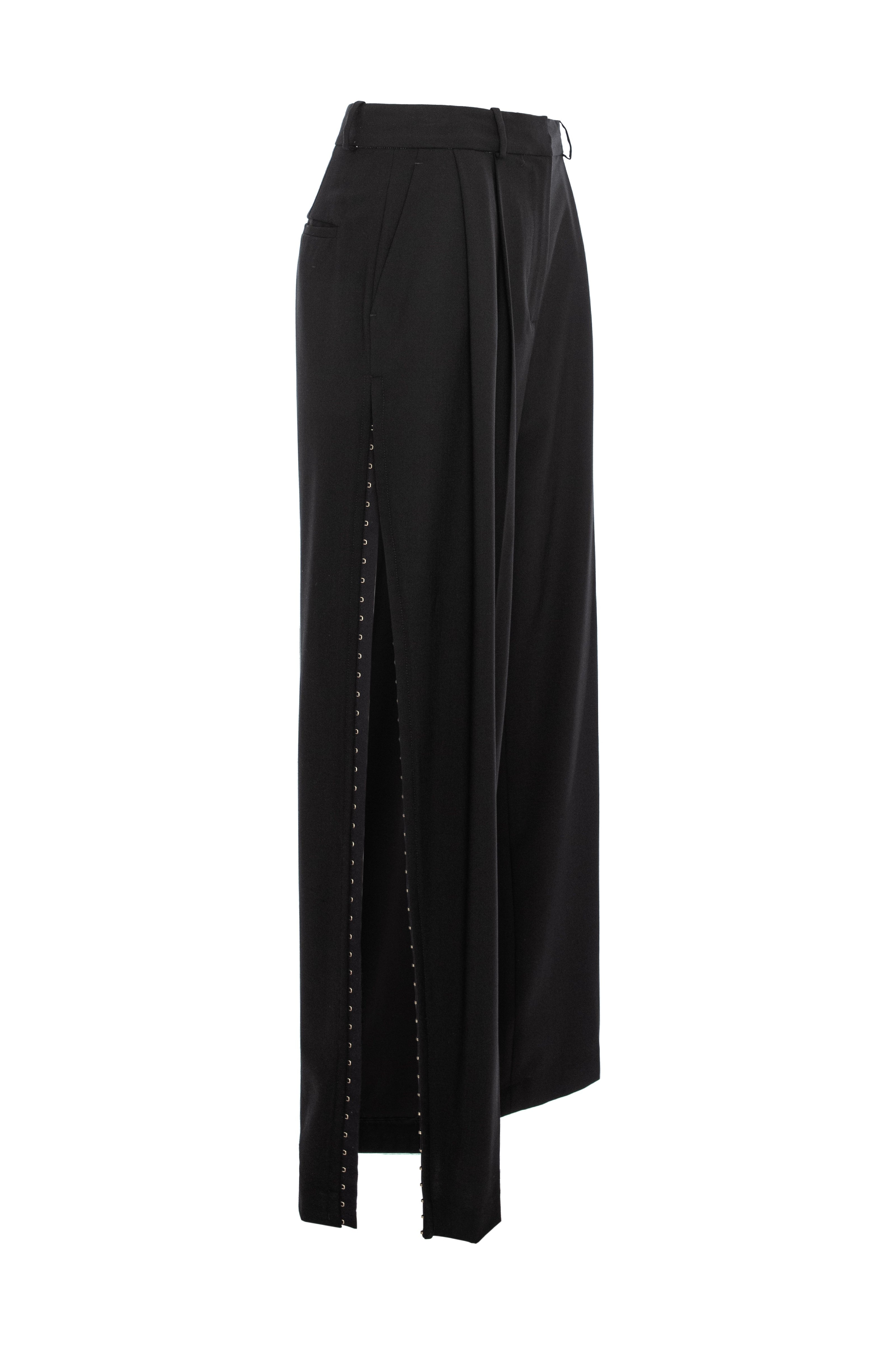 Pantaloni negri de lana Urban