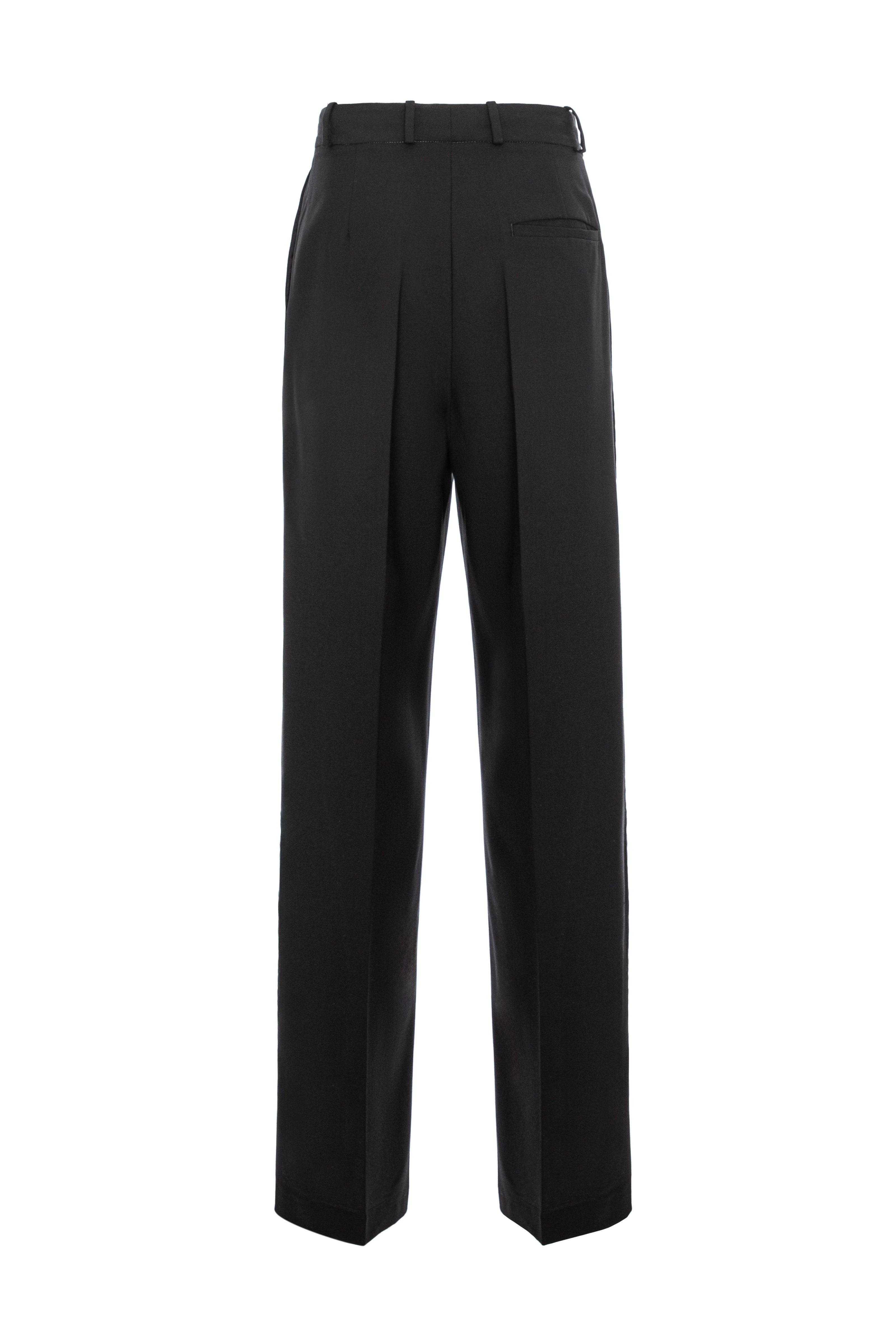 Pantaloni negri de lana Urban