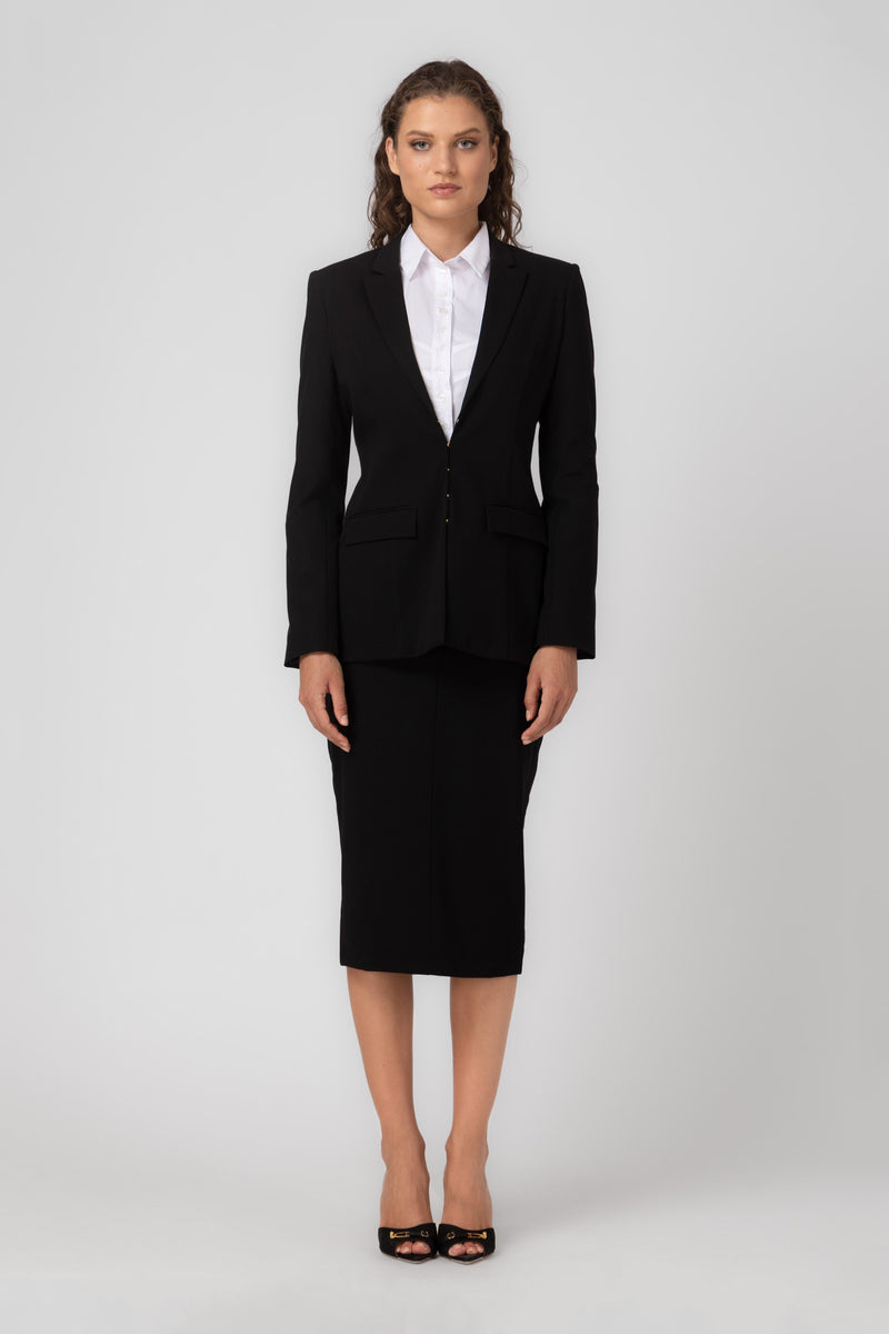 Blazer negru din lana Formal
