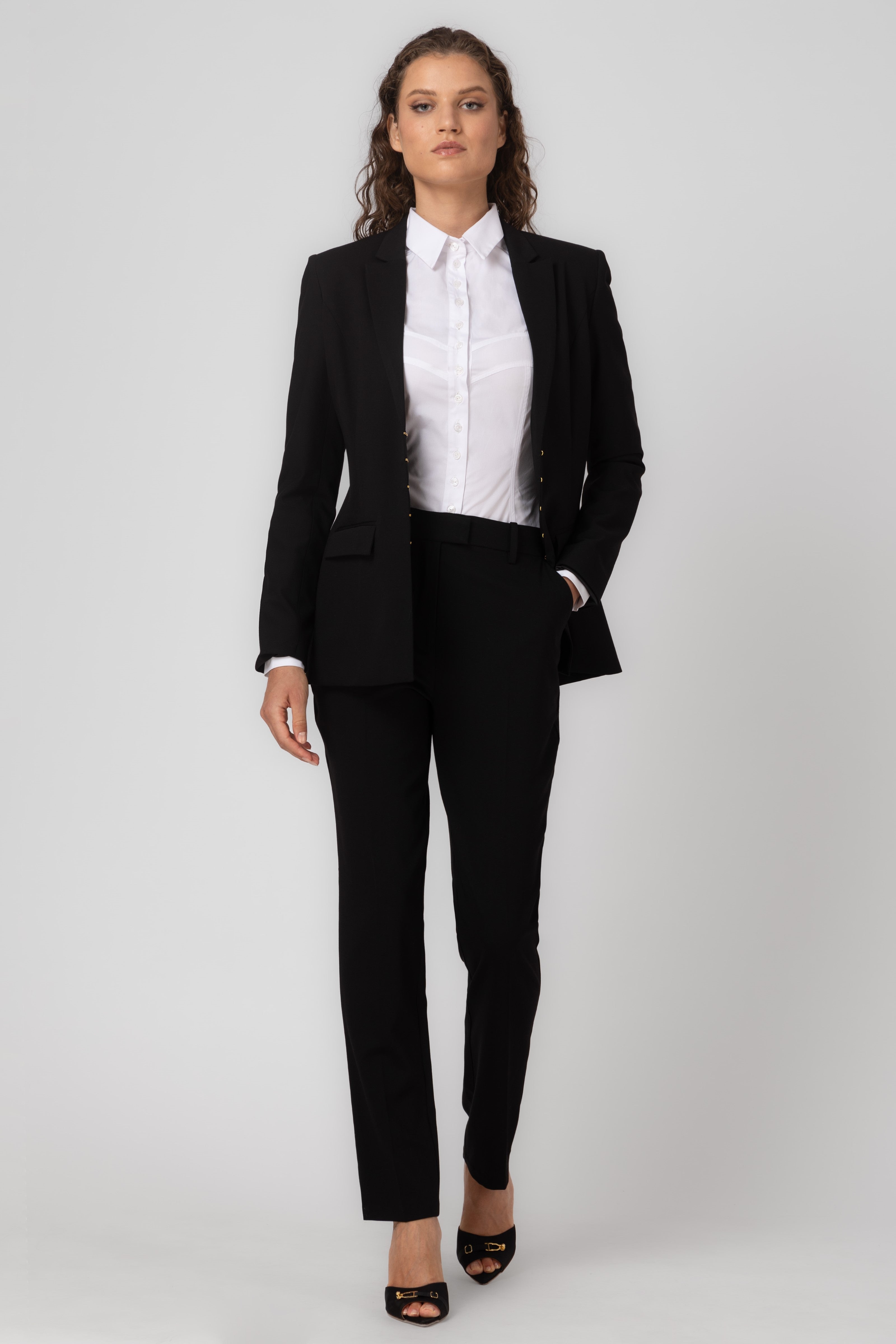 Sacou negru din lana Formal