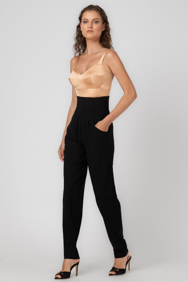 Body nud din satin elastic Sculpt
