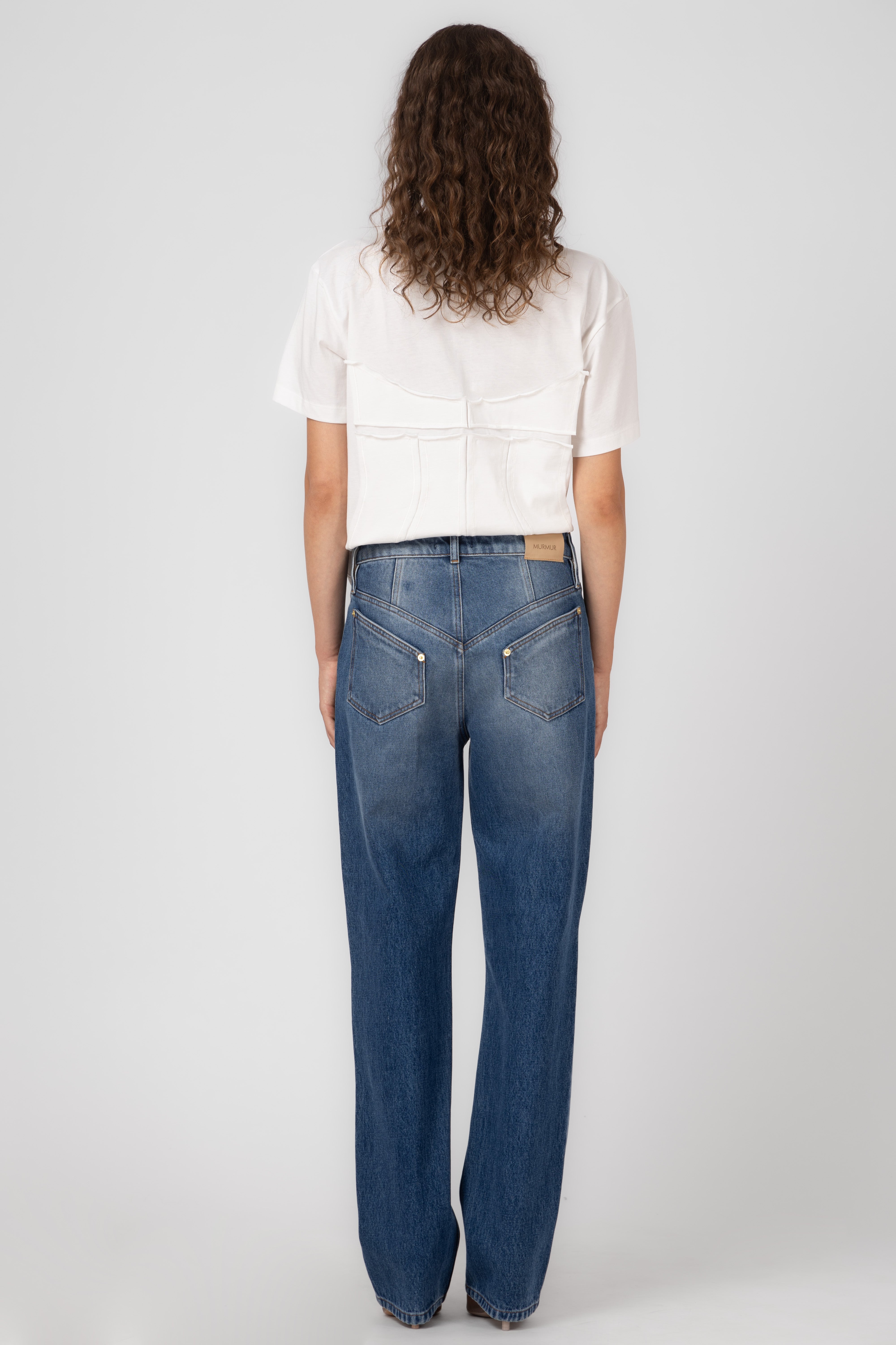 Blugi denim albastru Outline
