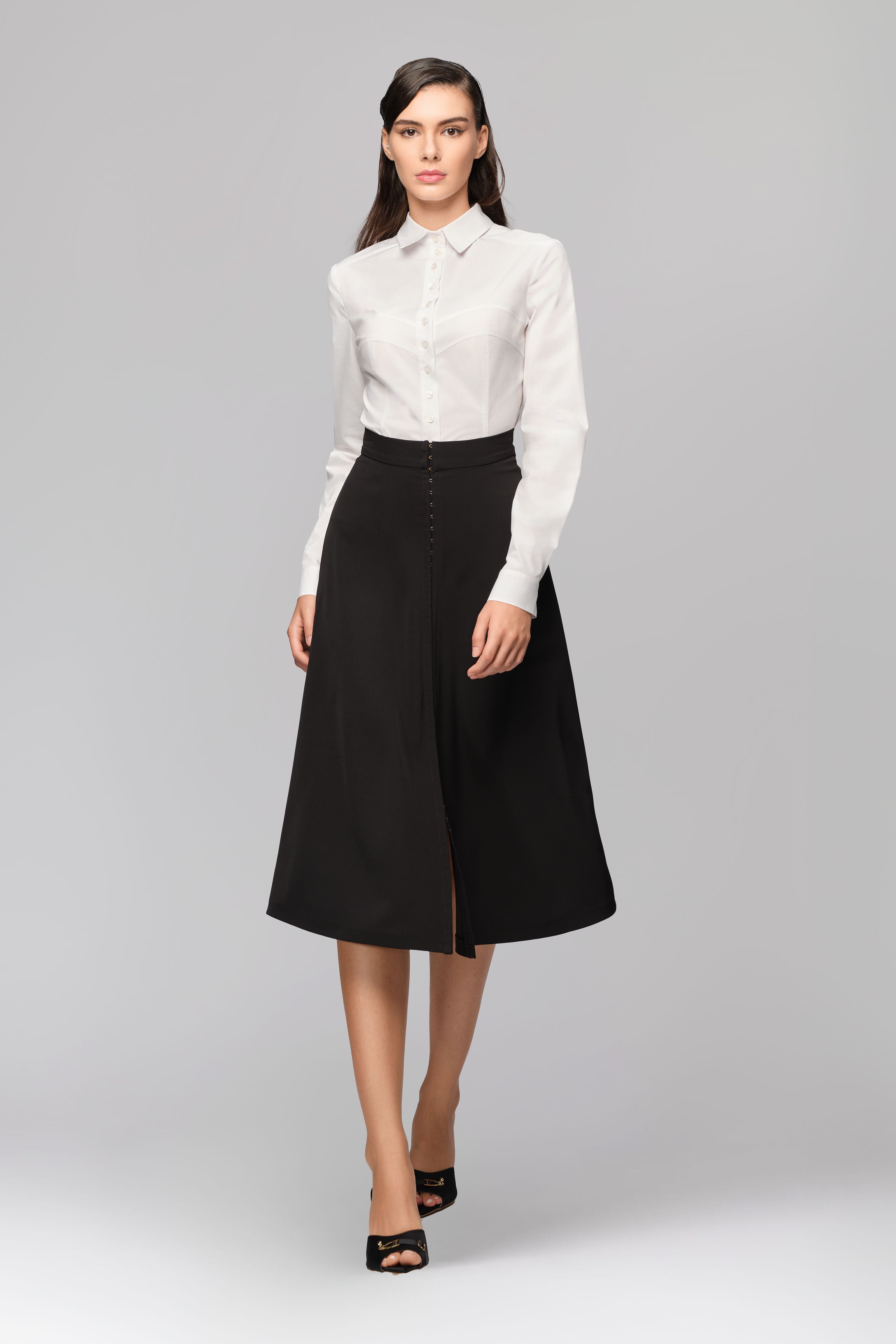Camasa alba din poplin Androgyn