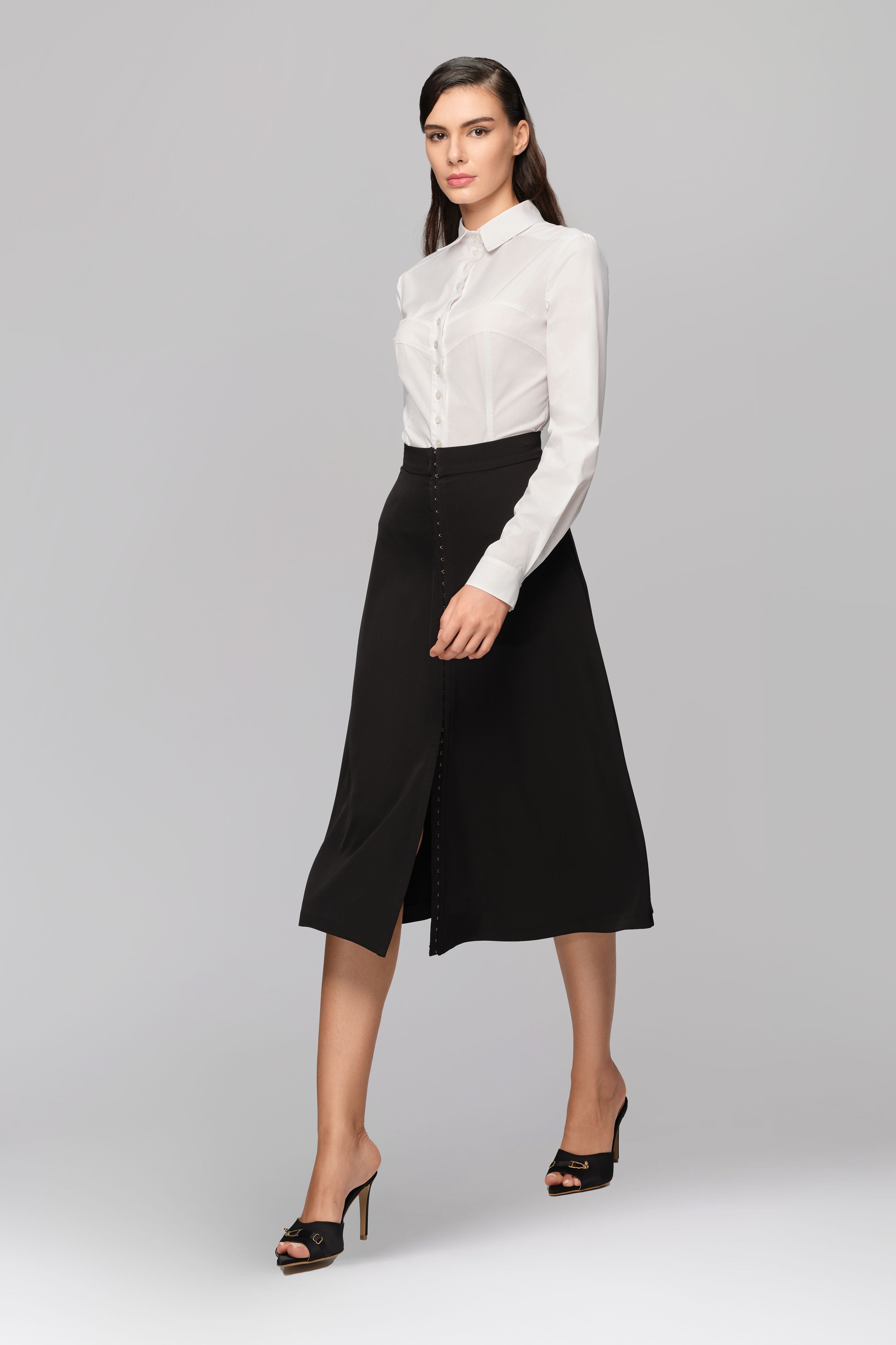 Camasa alba din poplin Androgyn